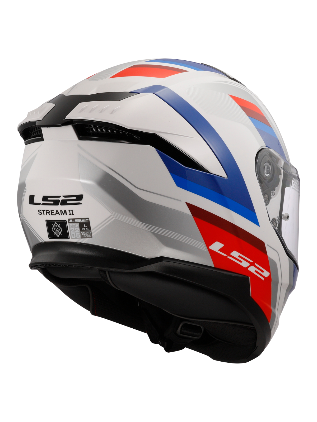 LS2 FF808 STREAM II VINTAGE WHITE BLUE RED-06 4