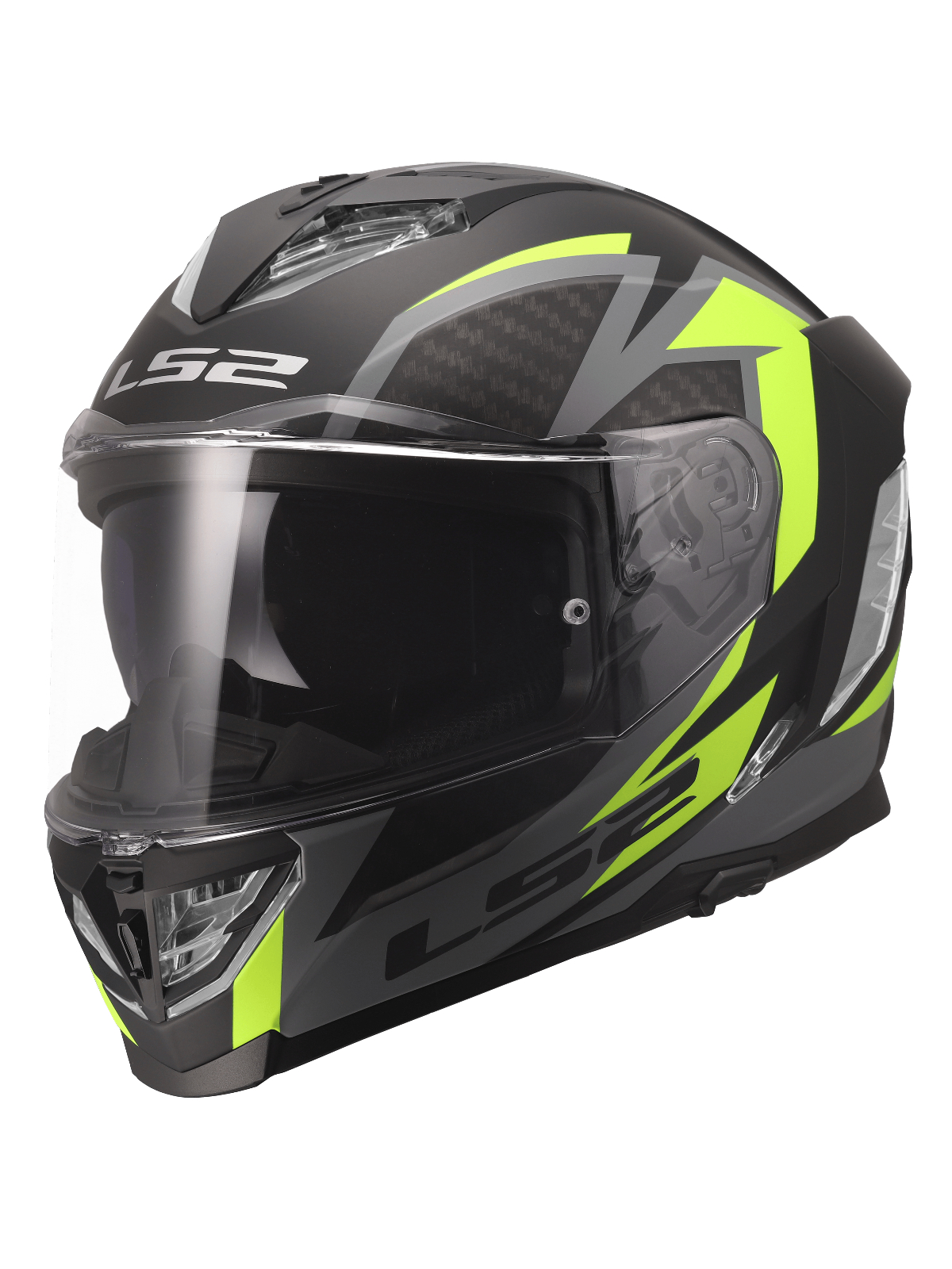 LS2 FF818 STORM III DYNAMO BLACK H-V YELLOW LS2 FF818 STORM III DYNAMO BLACK H-V YELLOW