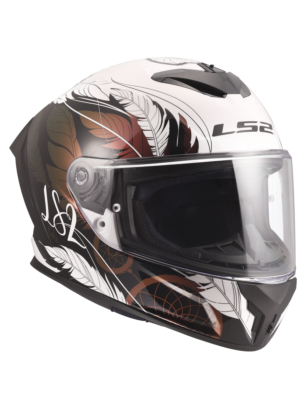 LS2 FF820 RAPID III BOHO WHITE BLACK PINK 3 LS2 FF820 RAPID III BOHO WHITE BLACK PINK 3