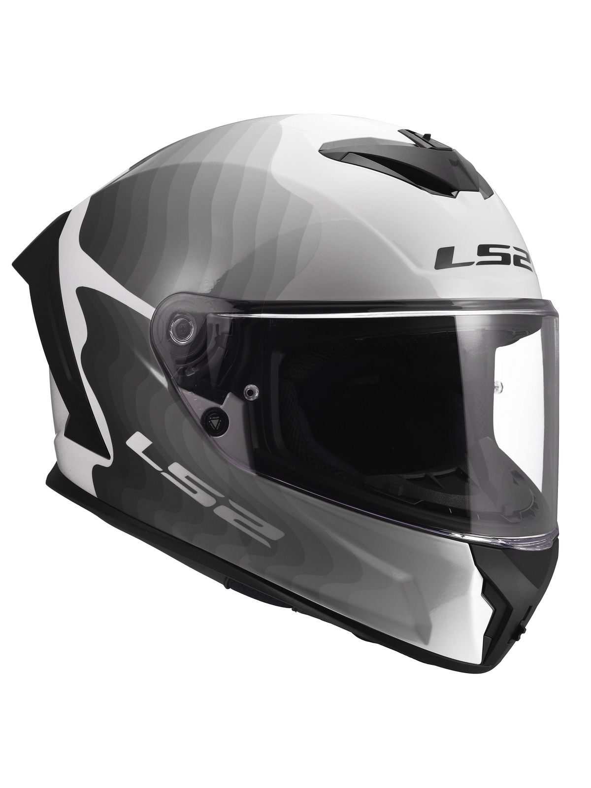 LS2 FF820 RAPID III FLOW WHITE GREY 5 LS2 FF820 RAPID III FLOW WHITE GREY 5
