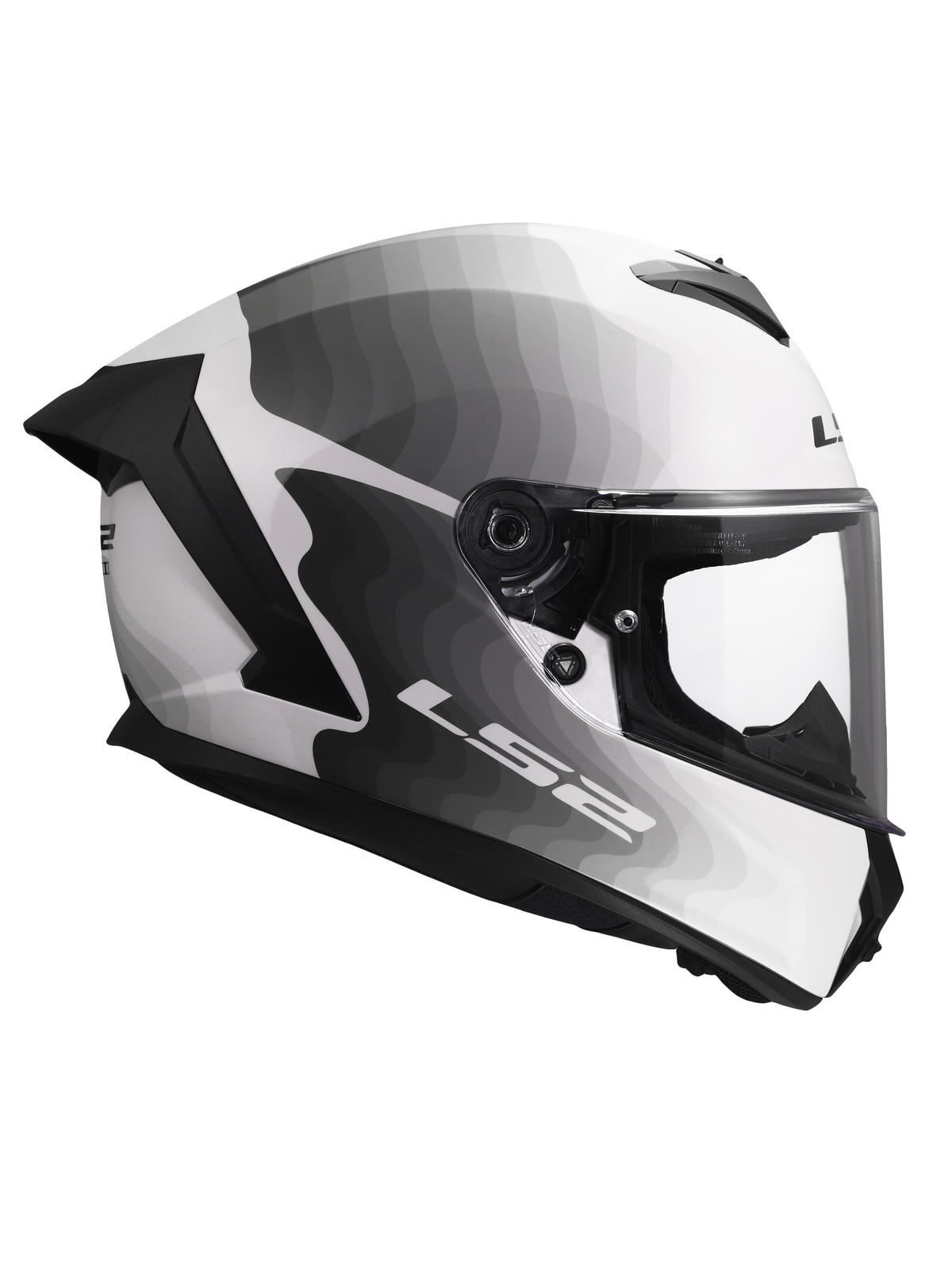 LS2 FF820 RAPID III FLOW WHITE GREY 7
