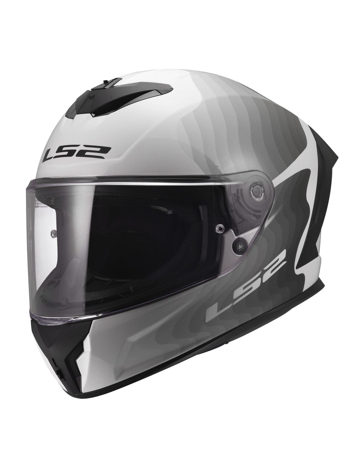LS2 FF820 RAPID III FLOW WHITE GREY LS2 FF820 RAPID III FLOW WHITE GREY