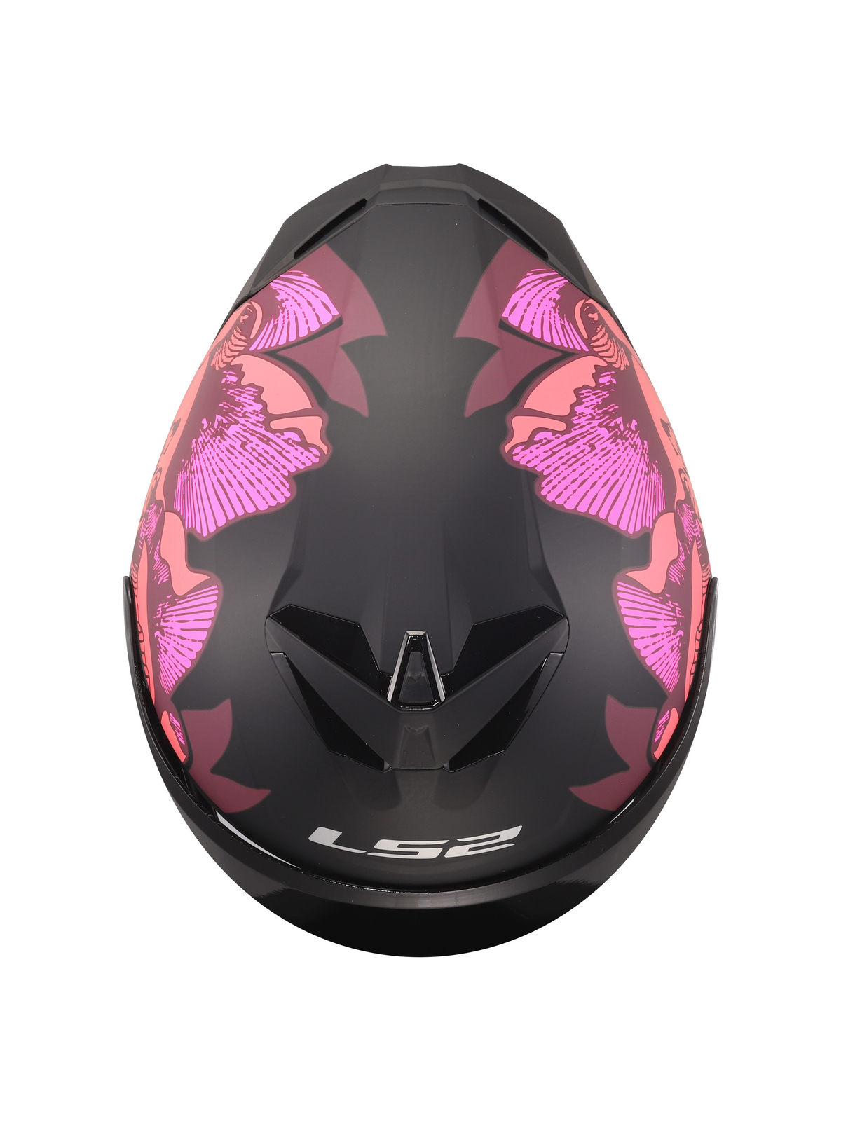 LS2 FF820 RAPID III POPPIES II BLACK PINK 4