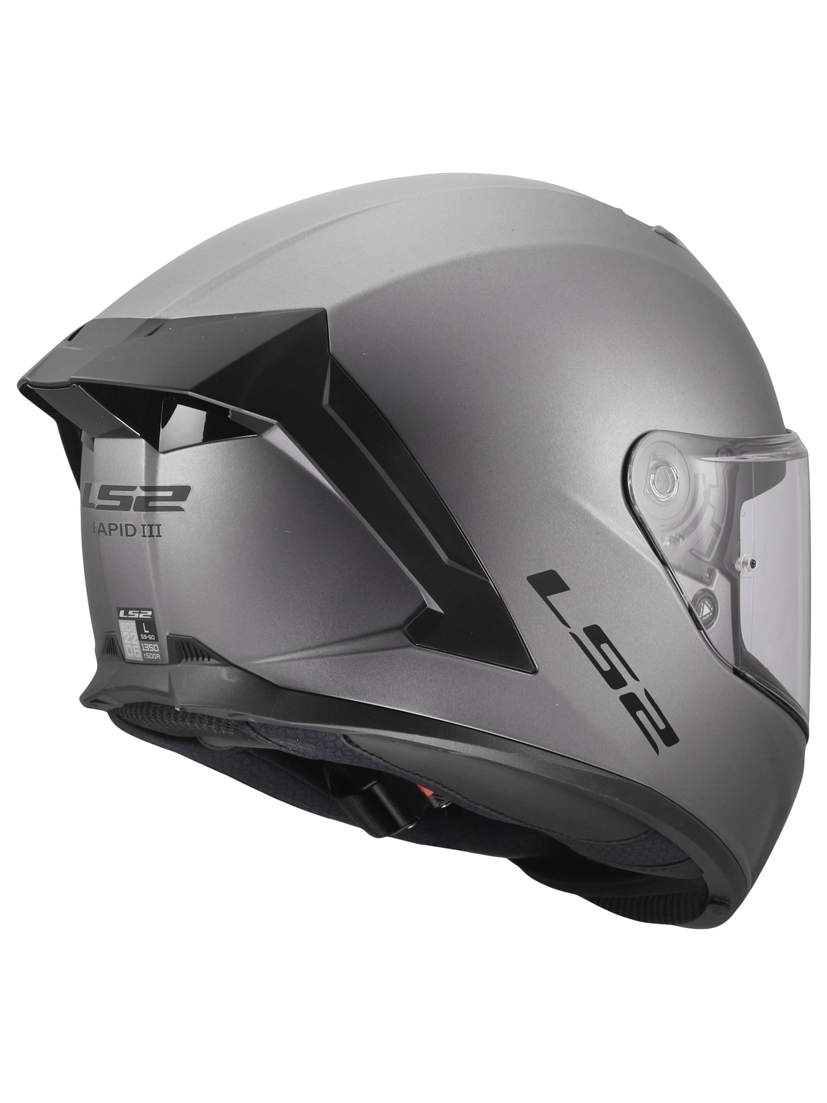 LS2 FF820 RAPID III SOLID MATT TITANIUM 9