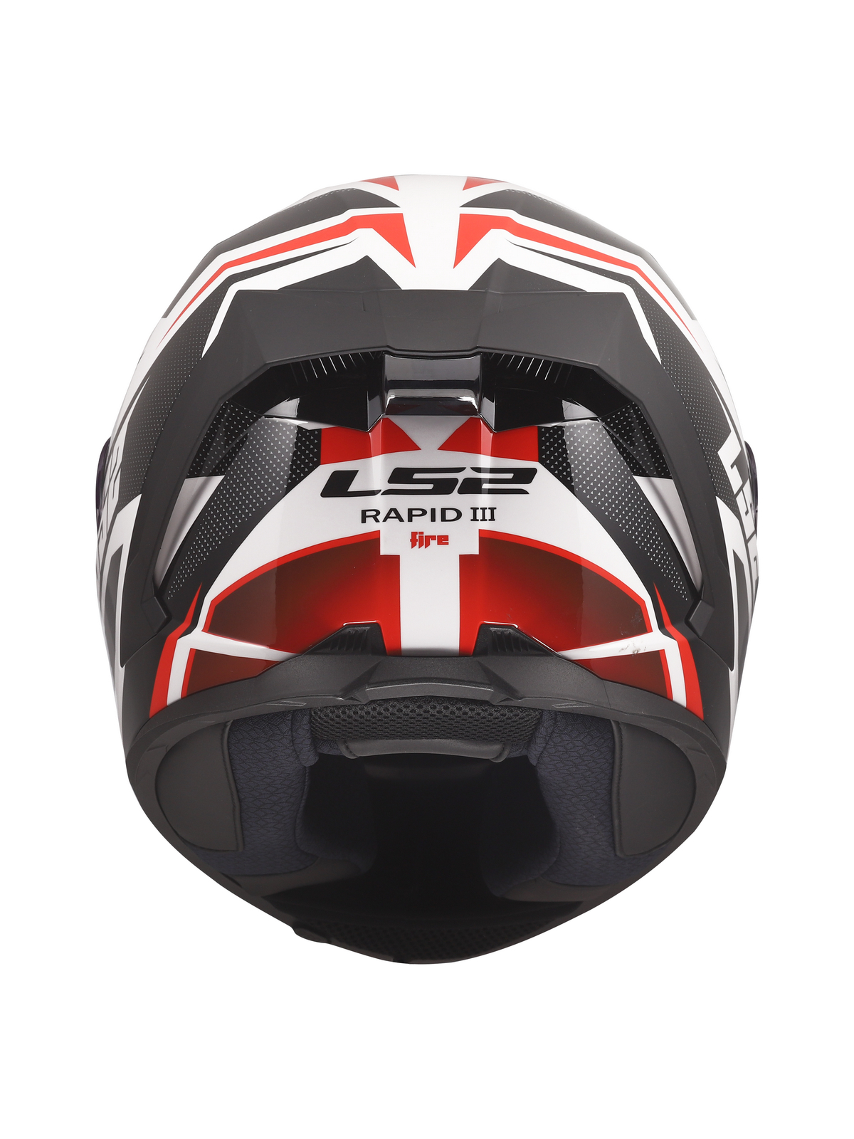 LS2 FF820 RAPID III XTREM WHITE BLACK RED 5