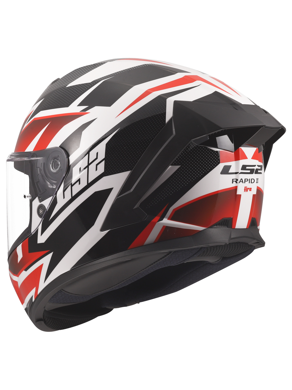 LS2 FF820 RAPID III XTREM WHITE BLACK RED 4