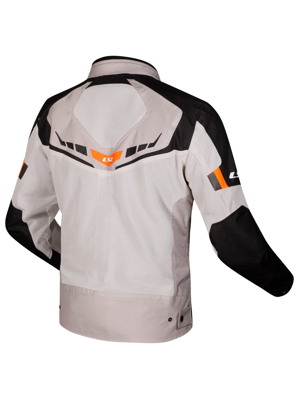 LS2 GARDA AIR LADY JACKET BLACK GREY H-V ORANGE 1