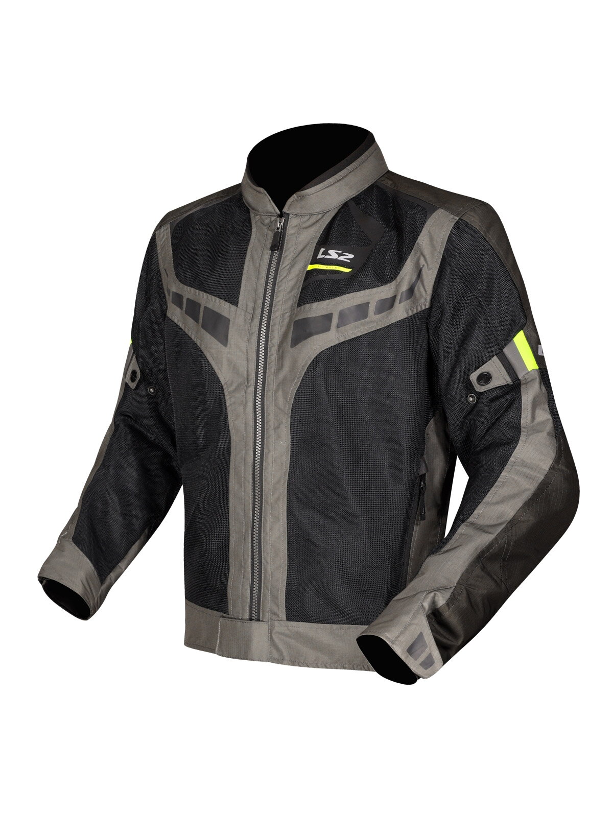 LS2 GARDA AIR MAN JACKET GREEN BLACK H-V YELLOW LS2 GARDA AIR MAN JACKET GREEN BLACK H-V YELLOW