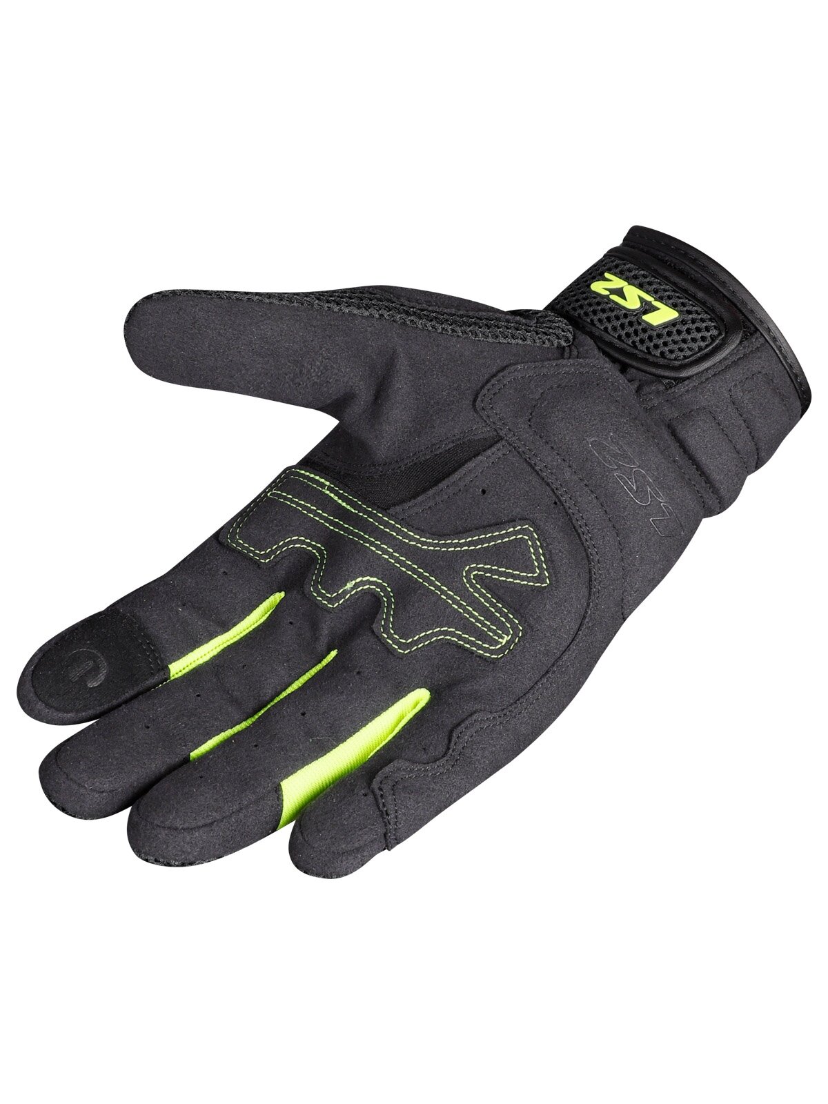 LS2 KUBRA MAN GLOVES ANTHRACITE H-V YELLOW 1 LS2 KUBRA MAN GLOVES ANTHRACITE H-V YELLOW 1