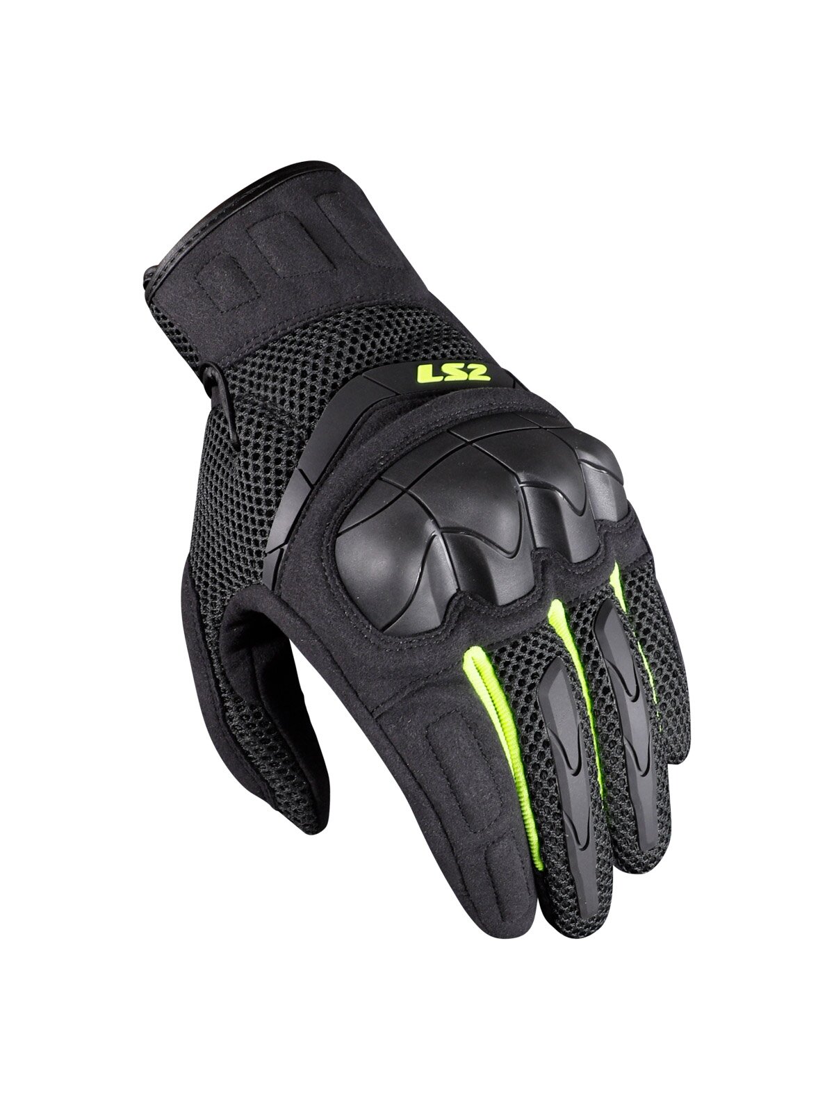 LS2 KUBRA MAN GLOVES ANTHRACITE H-V YELLOW LS2 KUBRA MAN GLOVES ANTHRACITE H-V YELLOW