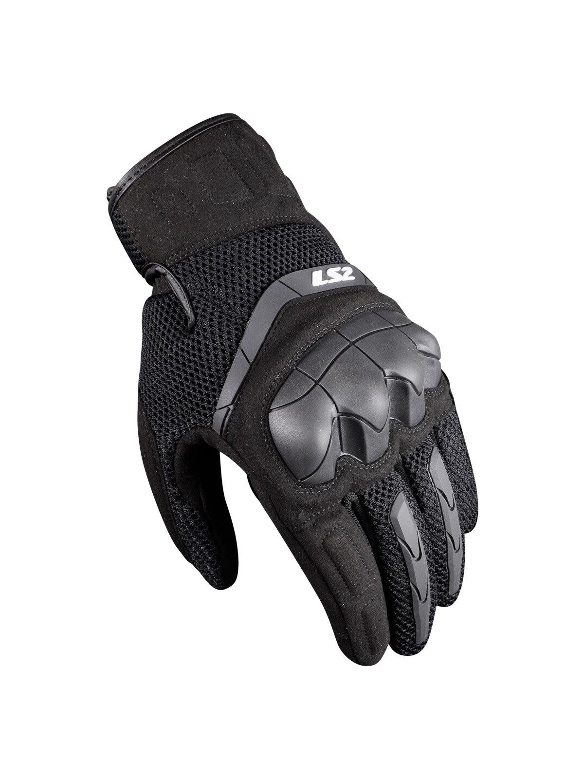 LS2 KUBRA MAN GLOVES BLACK LS2 KUBRA MAN GLOVES BLACK