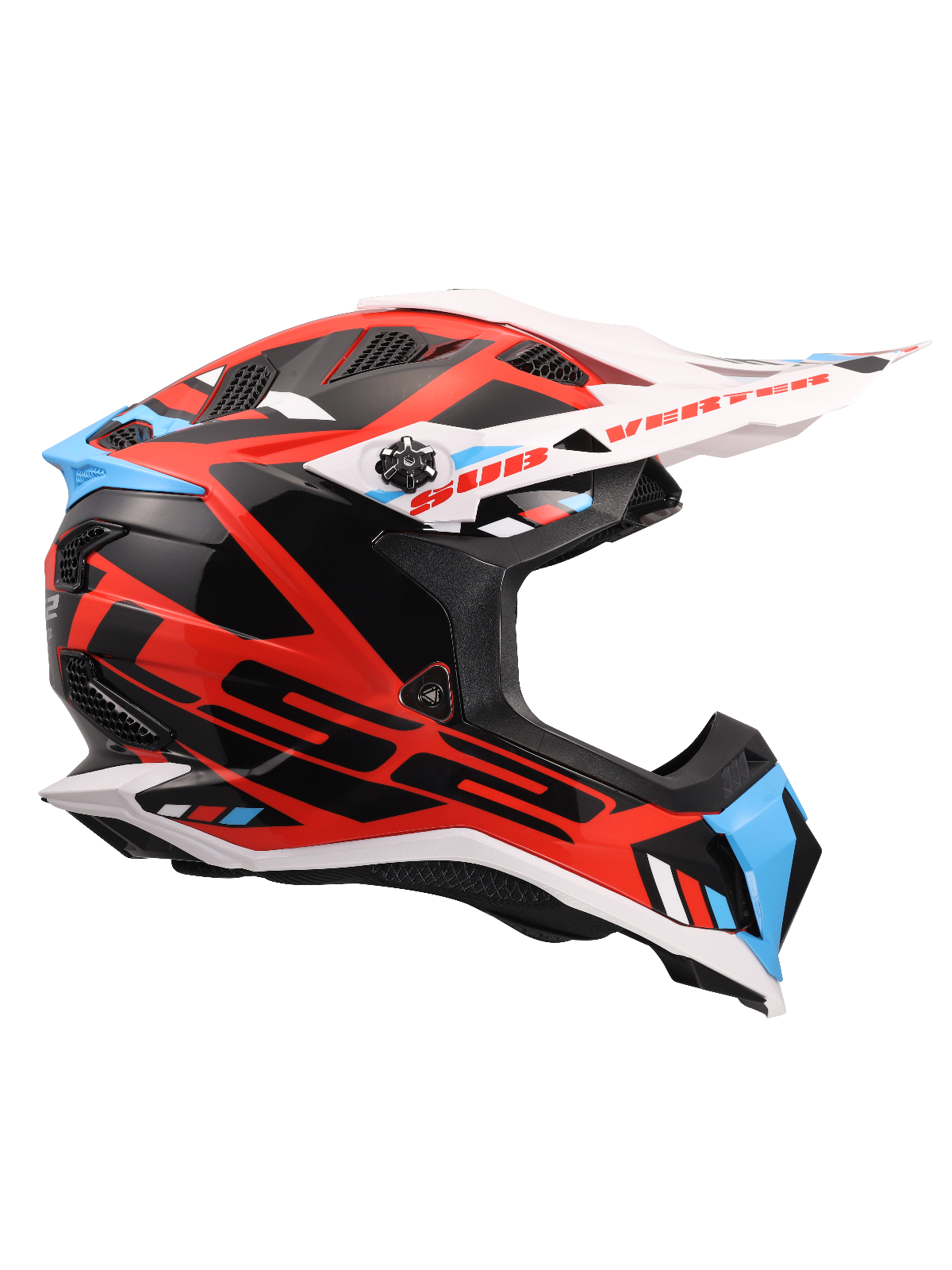 LS2 MX700 SUBVERTER EVO II STOMP WHITE BLUE RED-06 5