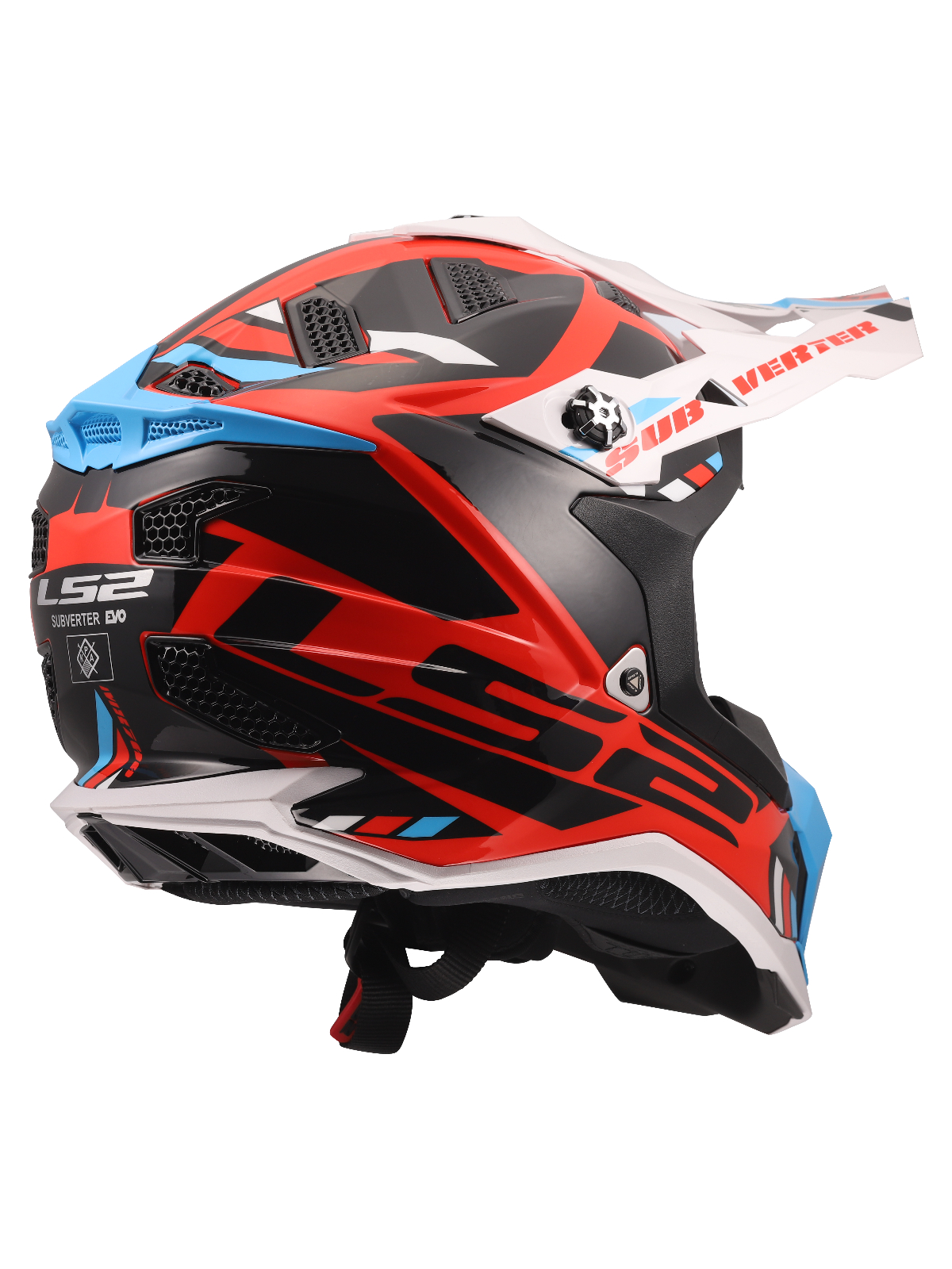 LS2 MX700 SUBVERTER EVO II STOMP WHITE BLUE RED-06 8