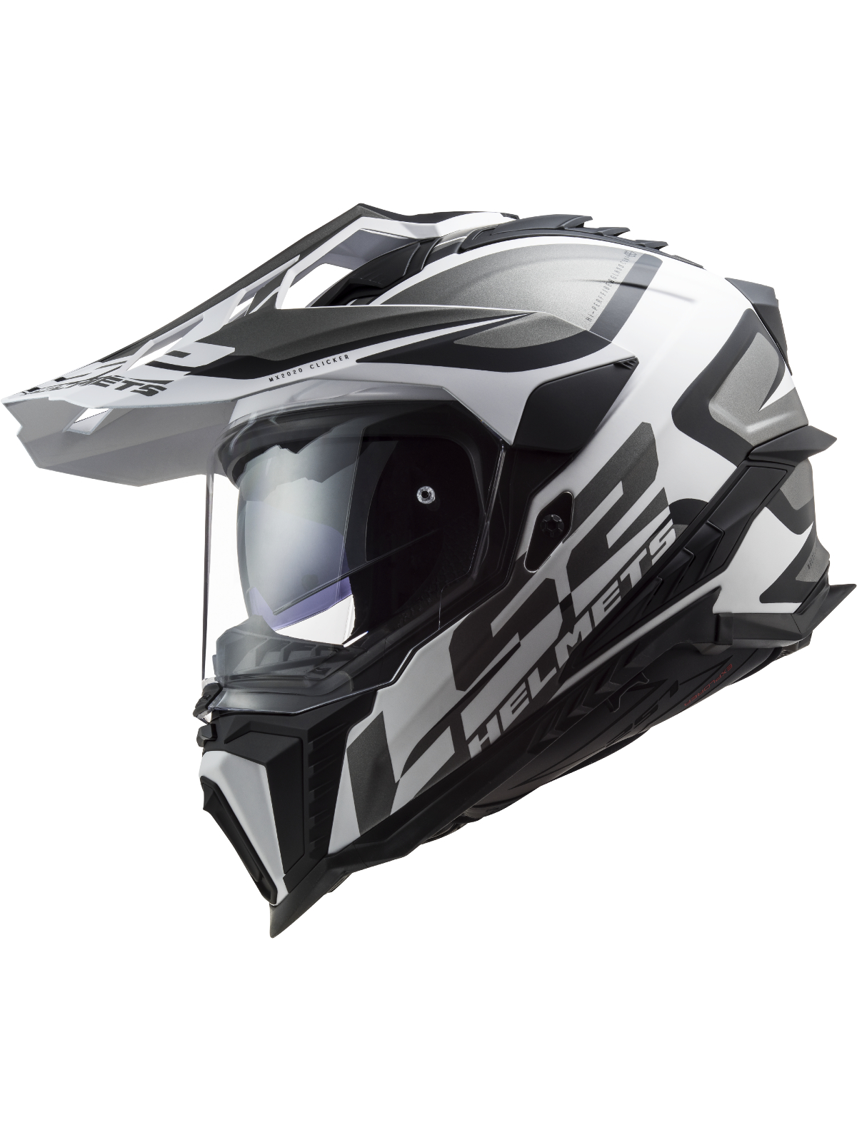 LS2 MX701 EXPLORER ALTER MATT BLACK WHITE-06 5