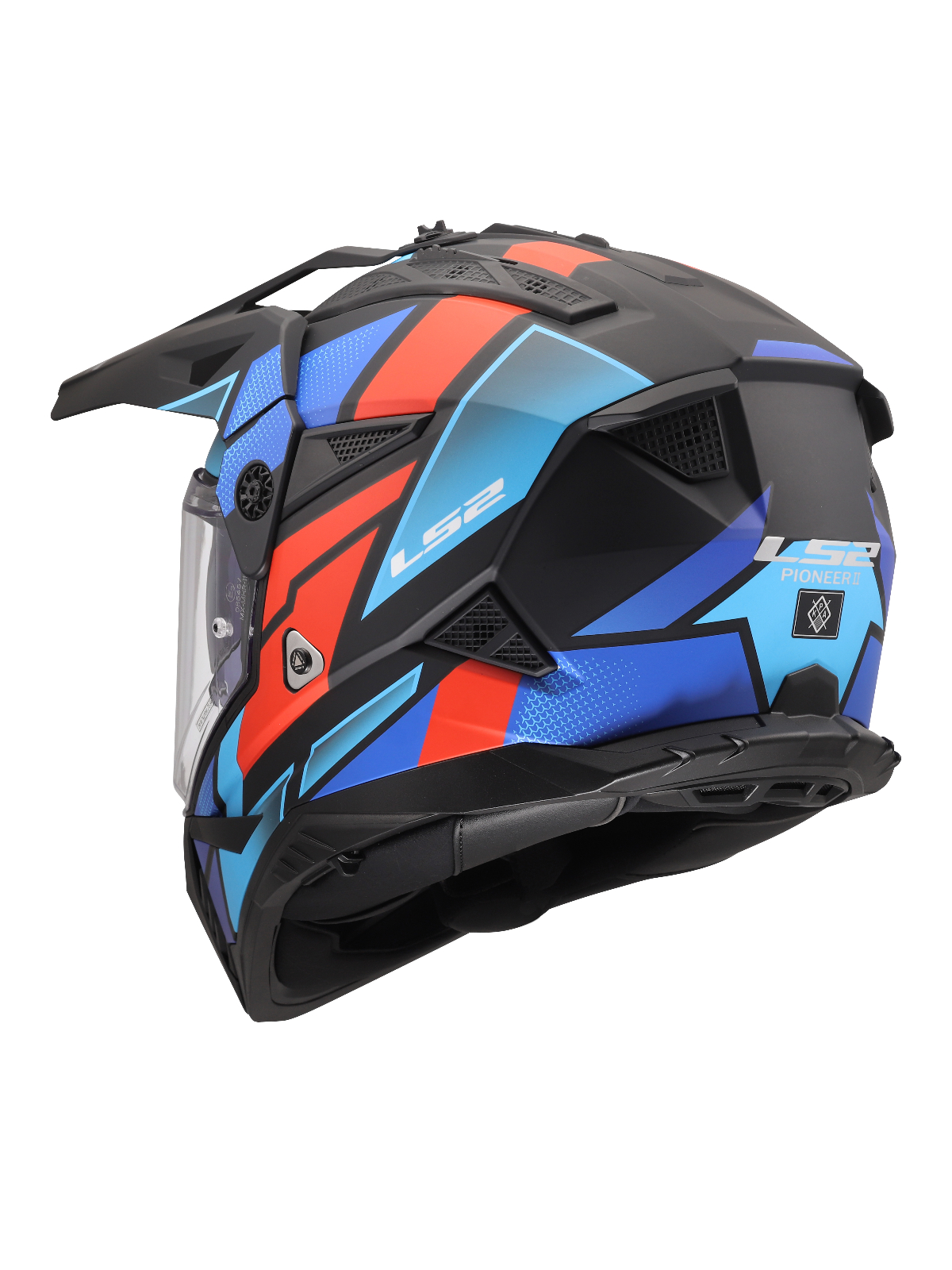 LS2 MX702 PIONEER II BLOCK BLACK RED BLUE-06 5