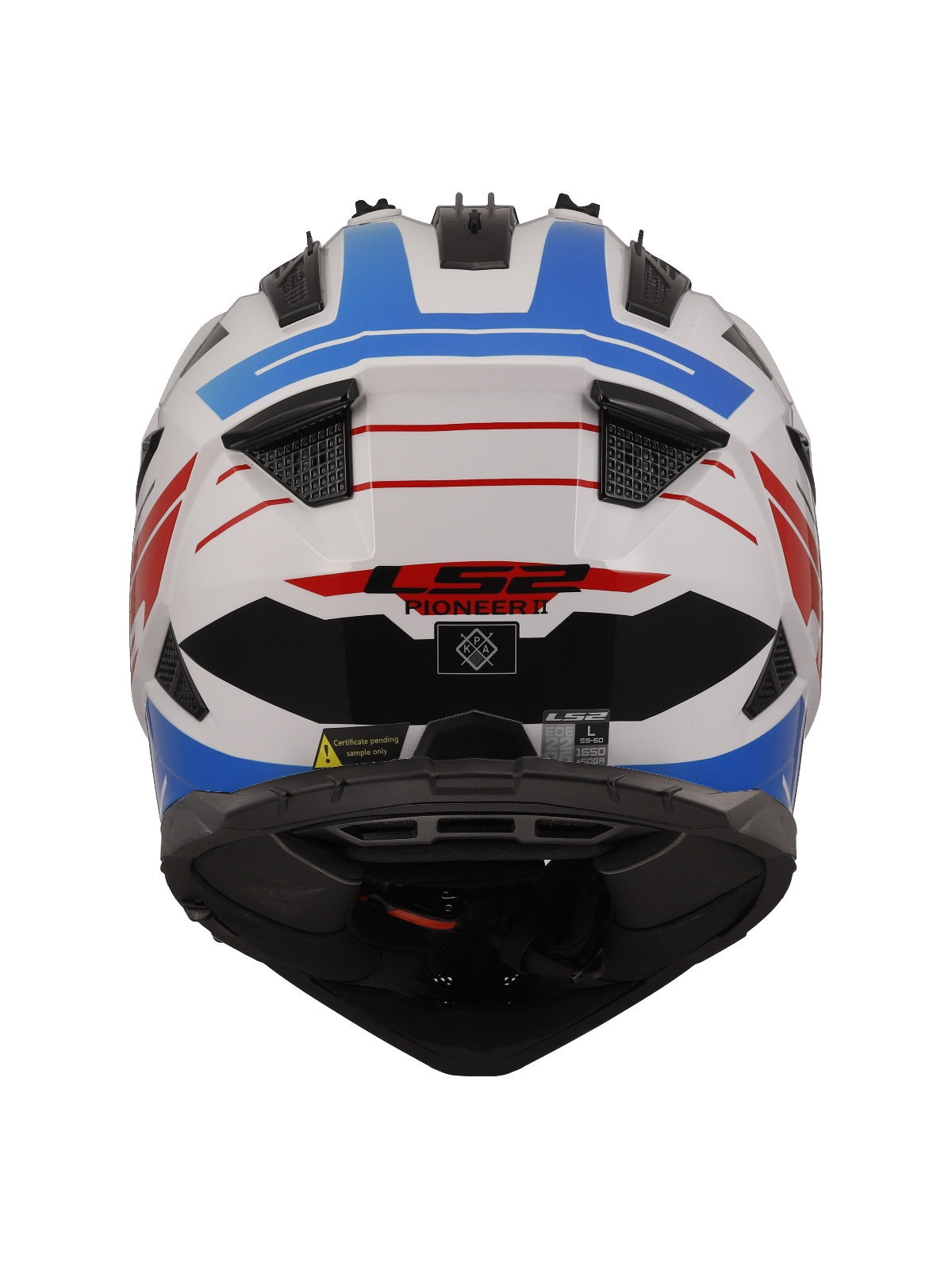 LS2 MX702 PIONEER II NAMIB WHITE BLUE RED-06 2 LS2 MX702 PIONEER II NAMIB WHITE BLUE RED-06 2