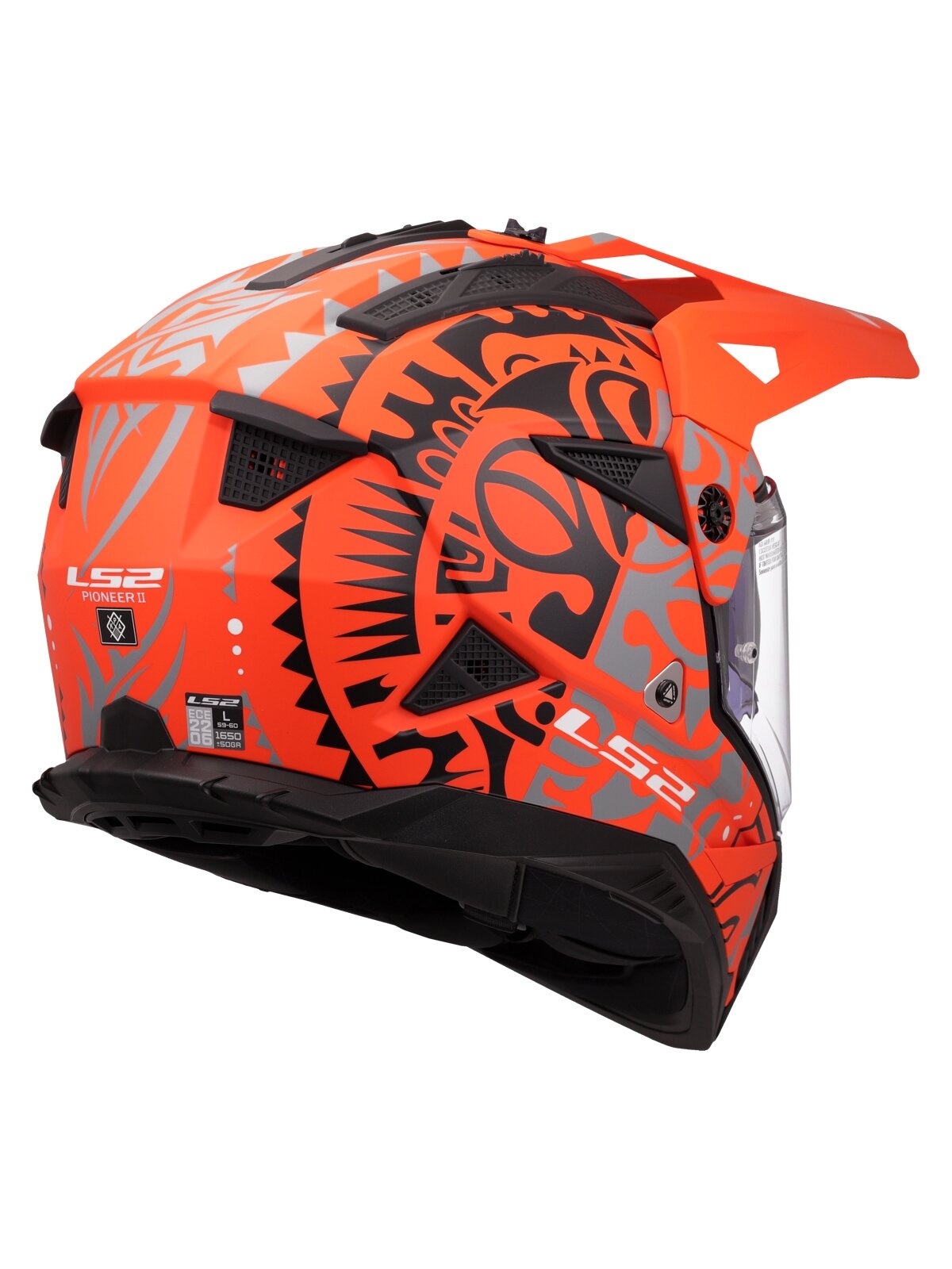 LS2 MX702 PIONEER II RANGI ORANGE-06 6