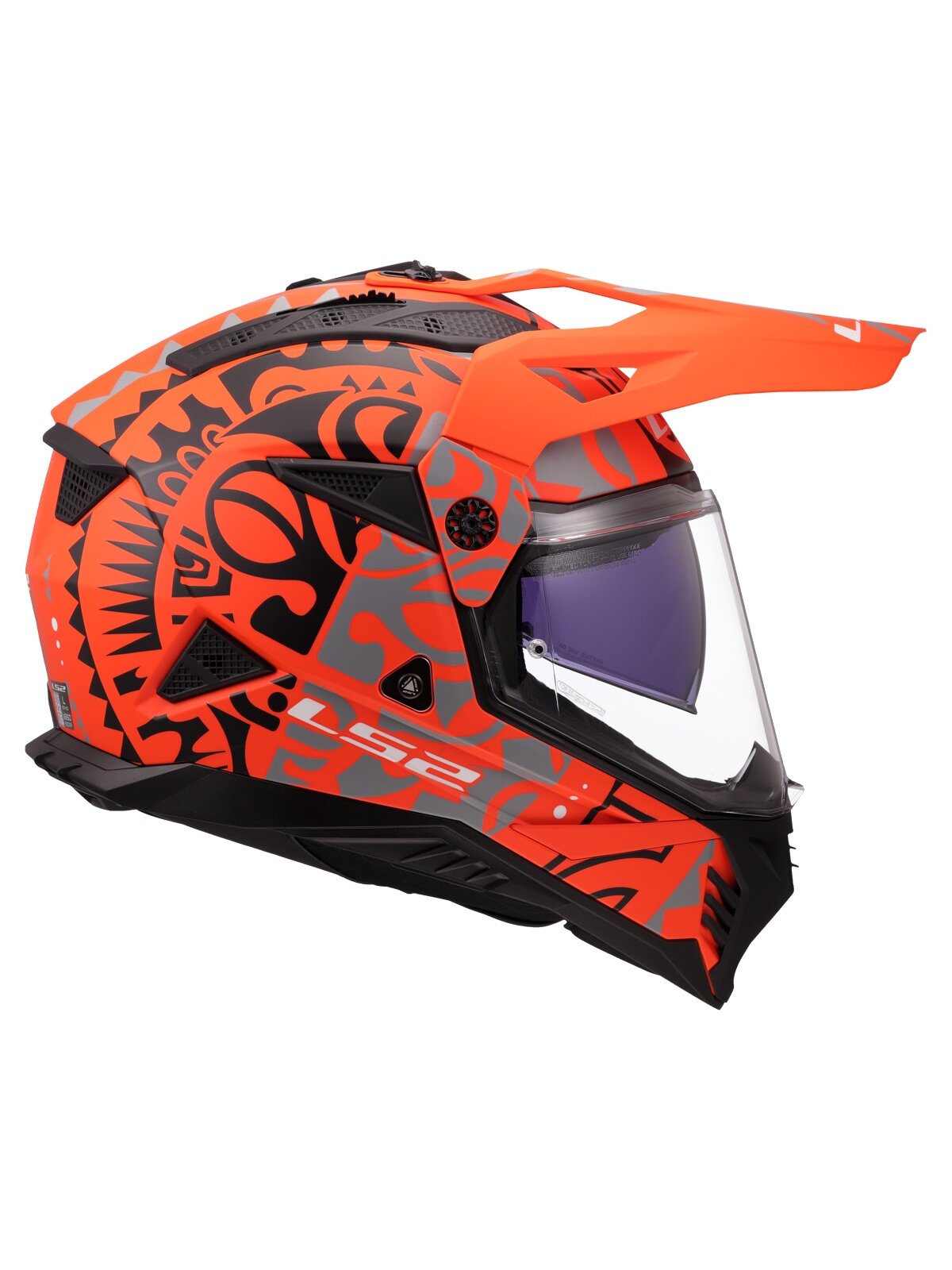 LS2 MX702 PIONEER II RANGI ORANGE-06 7