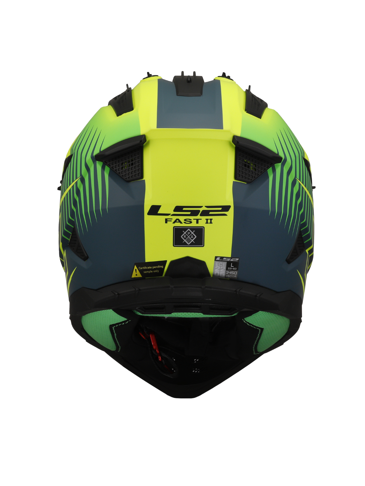 LS2 MX708 FAST II DUCK M.H-V GREEN H-V YELL.-06 7