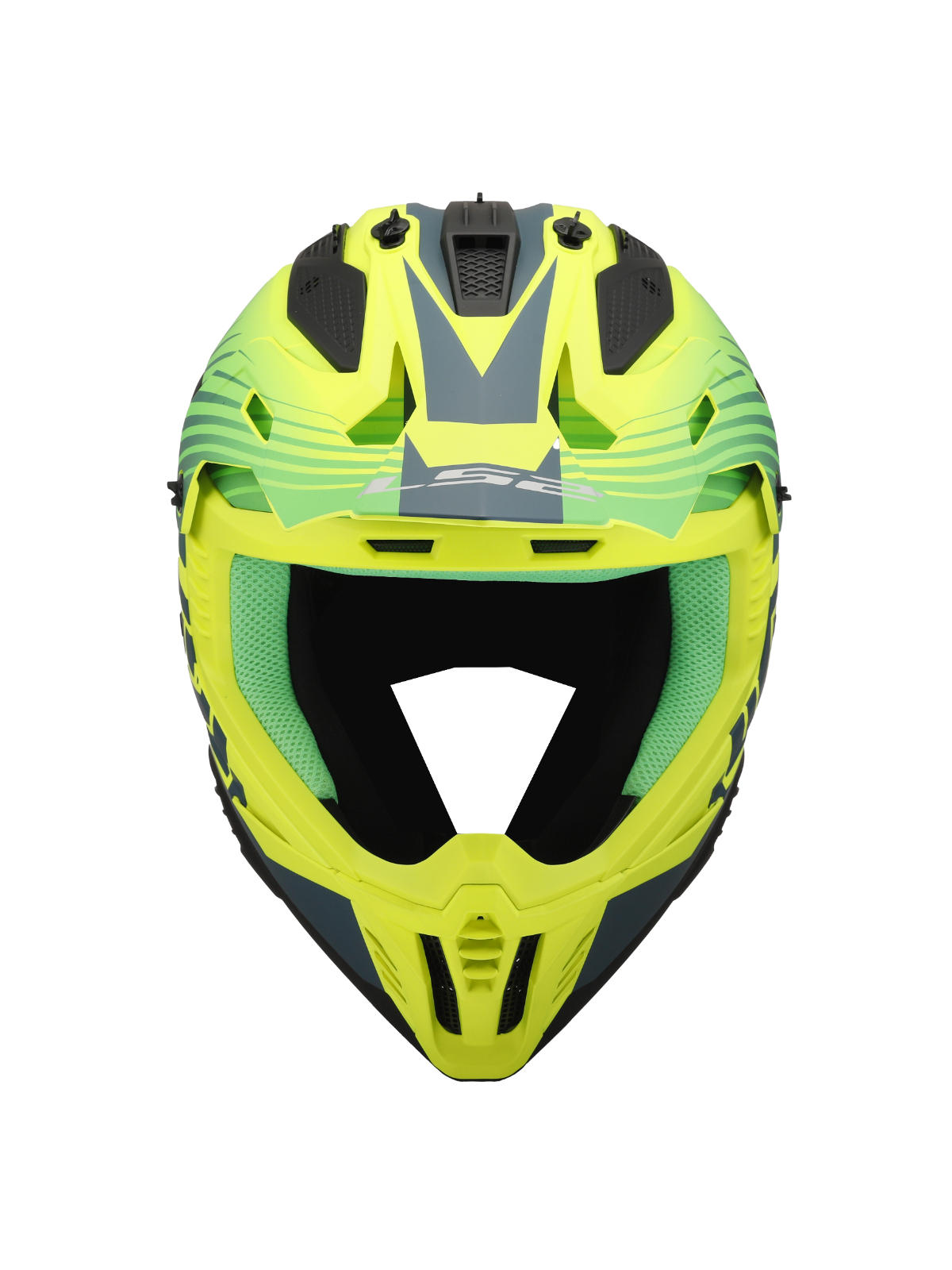 LS2 MX708 FAST II DUCK M.H-V GREEN H-V YELL.-06 8