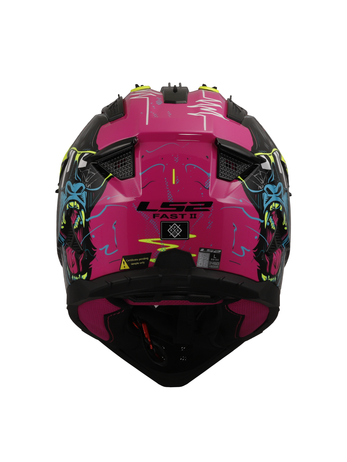LS2 MX708 FAST II GORILLA PURPLE H-V YELLOW-06 3