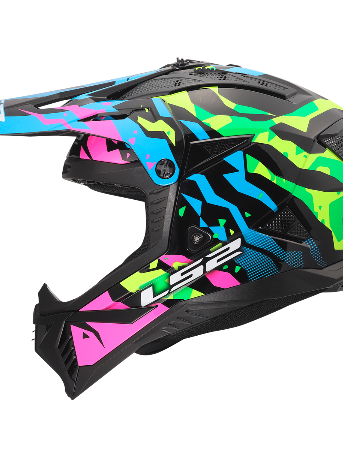 LS2 MX708 FAST II GROTESK BLUE PINK GREEN-06 2 LS2 MX708 FAST II GROTESK BLUE PINK GREEN-06 2