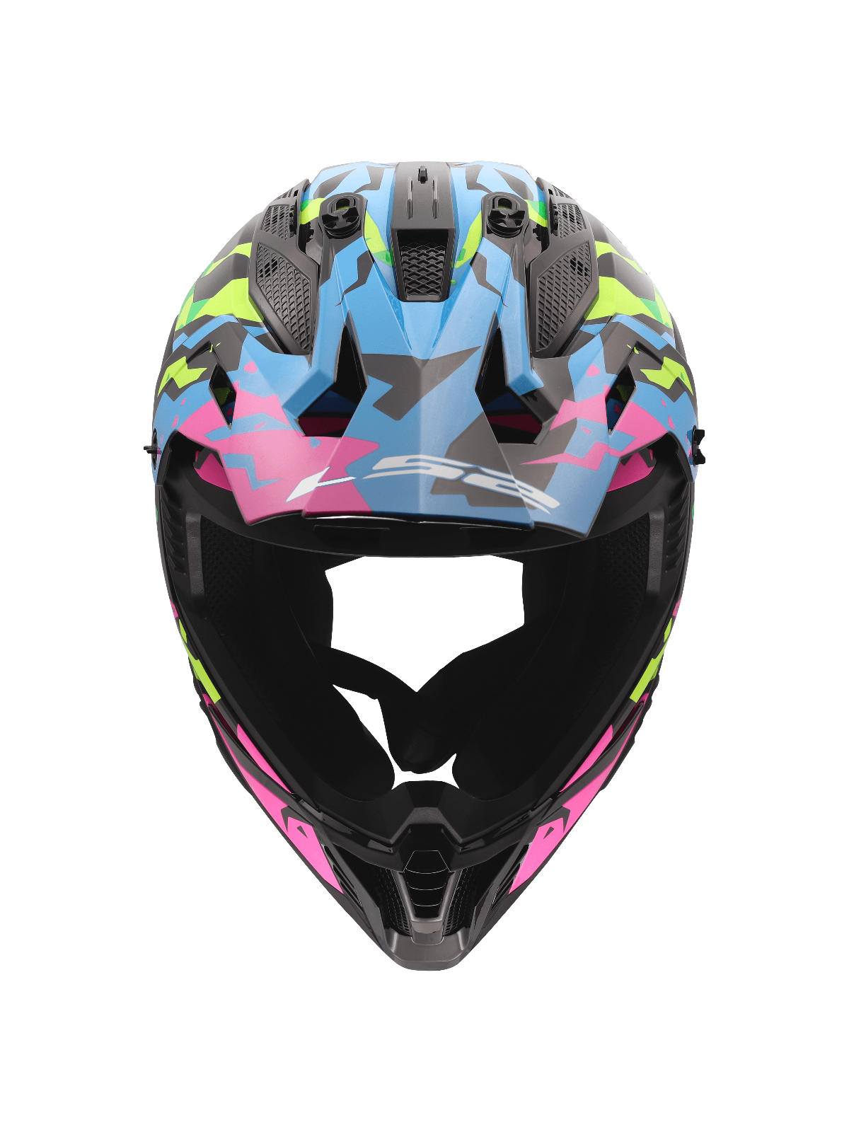 LS2 MX708 FAST II GROTESK BLUE PINK GREEN-06 3