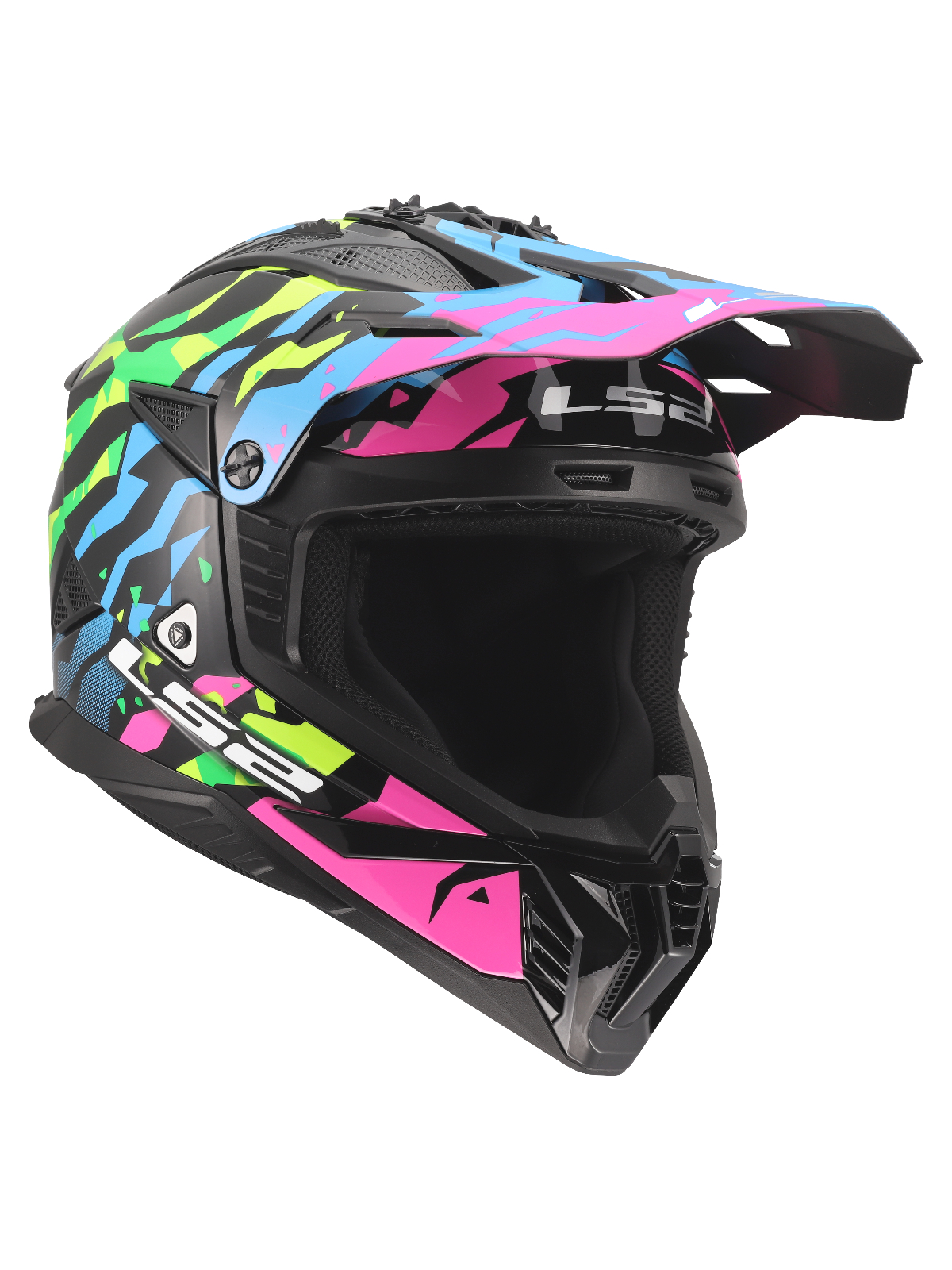 LS2 MX708 FAST II GROTESK BLUE PINK GREEN-06 7