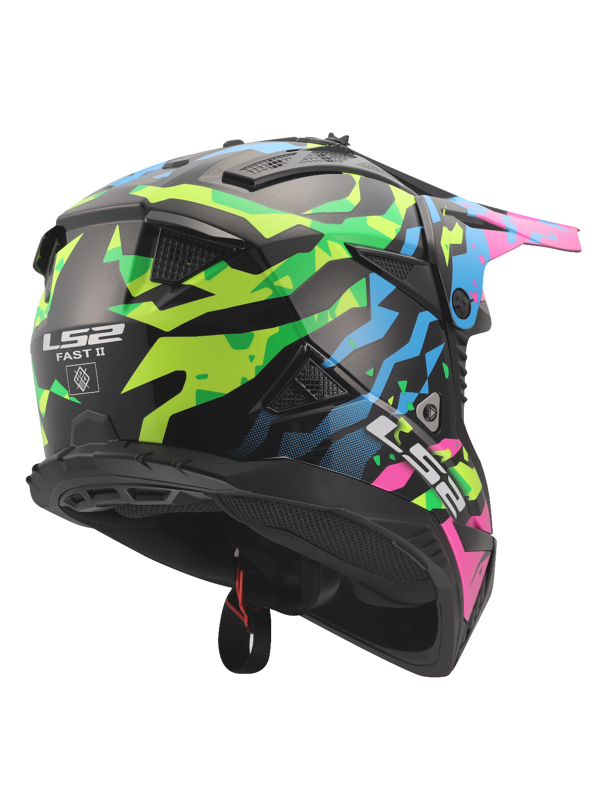 LS2 MX708 FAST II GROTESK BLUE PINK GREEN-06 9