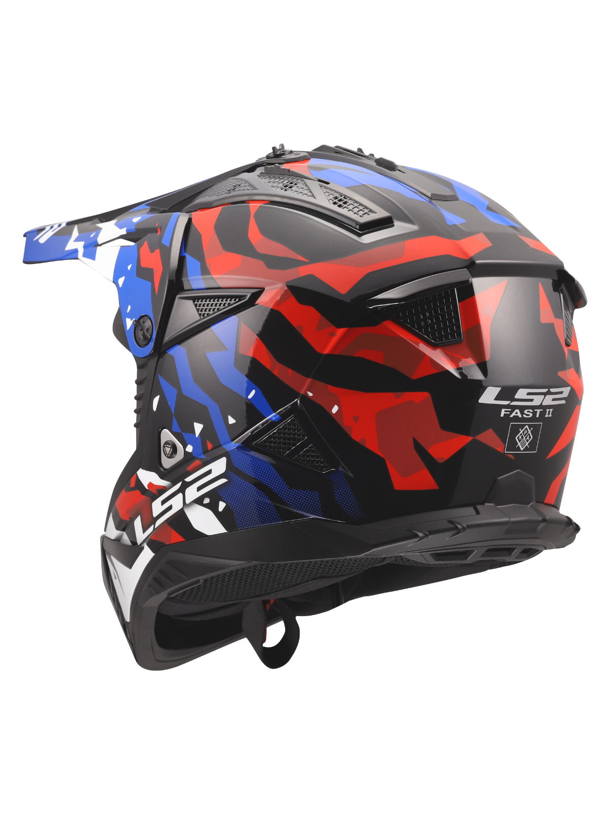 LS2 MX708 FAST II GROTESK WHITE BLUE RED-06 4