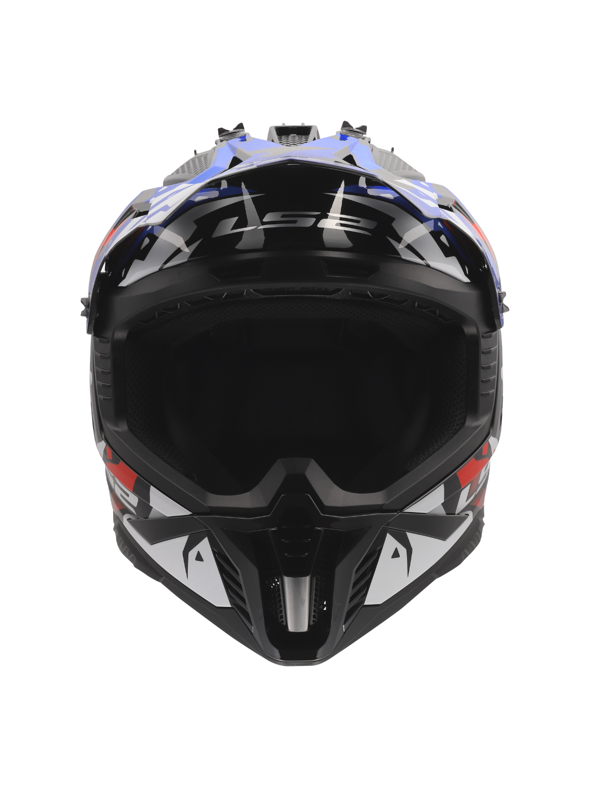 LS2 MX708 FAST II GROTESK WHITE BLUE RED-06 7