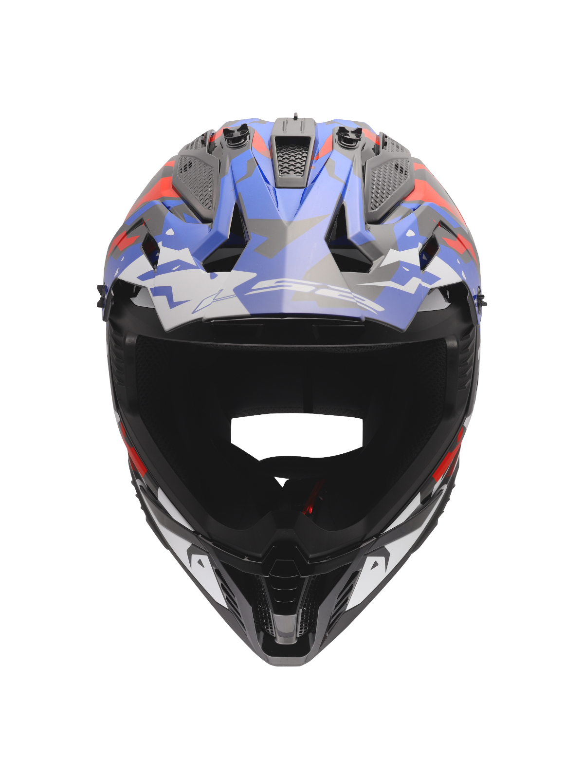 LS2 MX708 FAST II GROTESK WHITE BLUE RED-06 8