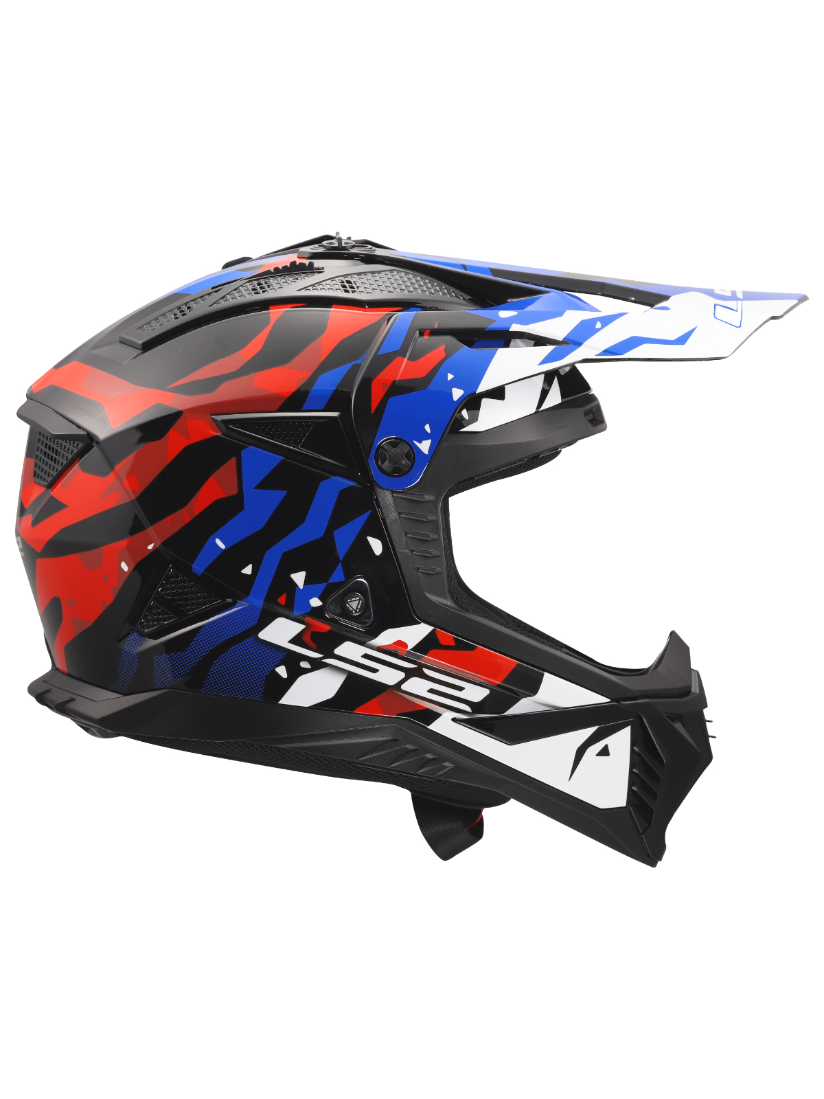 LS2 MX708 FAST II GROTESK WHITE BLUE RED-06 10