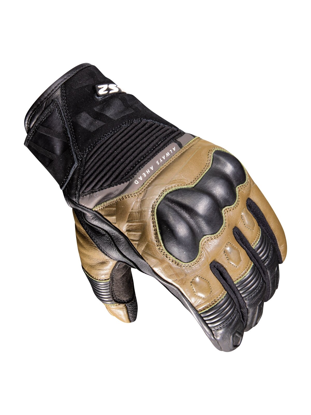 LS2 OCTANE WP LEATHER MAN GLOVES BLACK BROWN