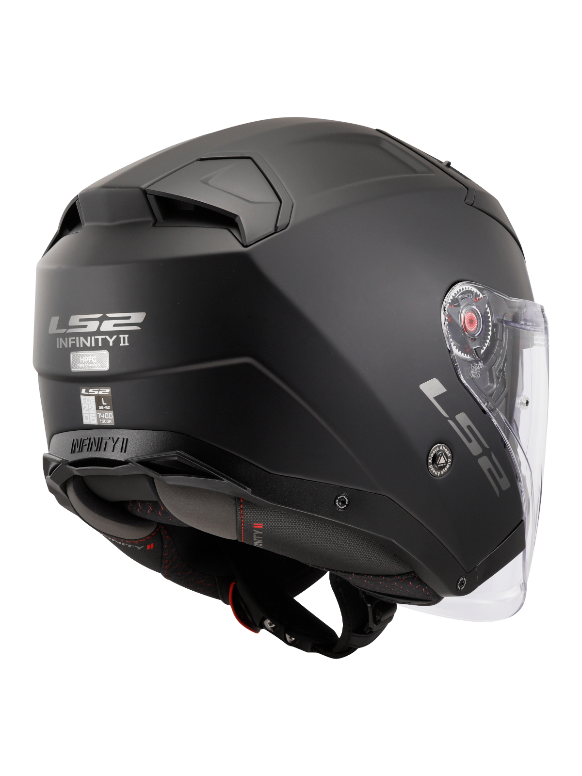 LS2 OF603 INFINITY II SOLID MATT BLACK-06 5 LS2 OF603 INFINITY II SOLID MATT BLACK-06 5