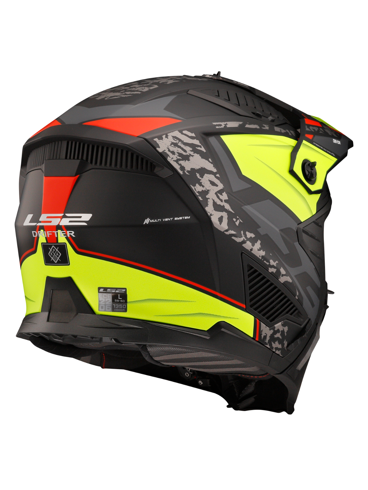LS2 OF606 DRIFTER DEVOR M.BLACK H-V YELLOW-06 5 LS2 OF606 DRIFTER DEVOR M.BLACK H-V YELLOW-06 5