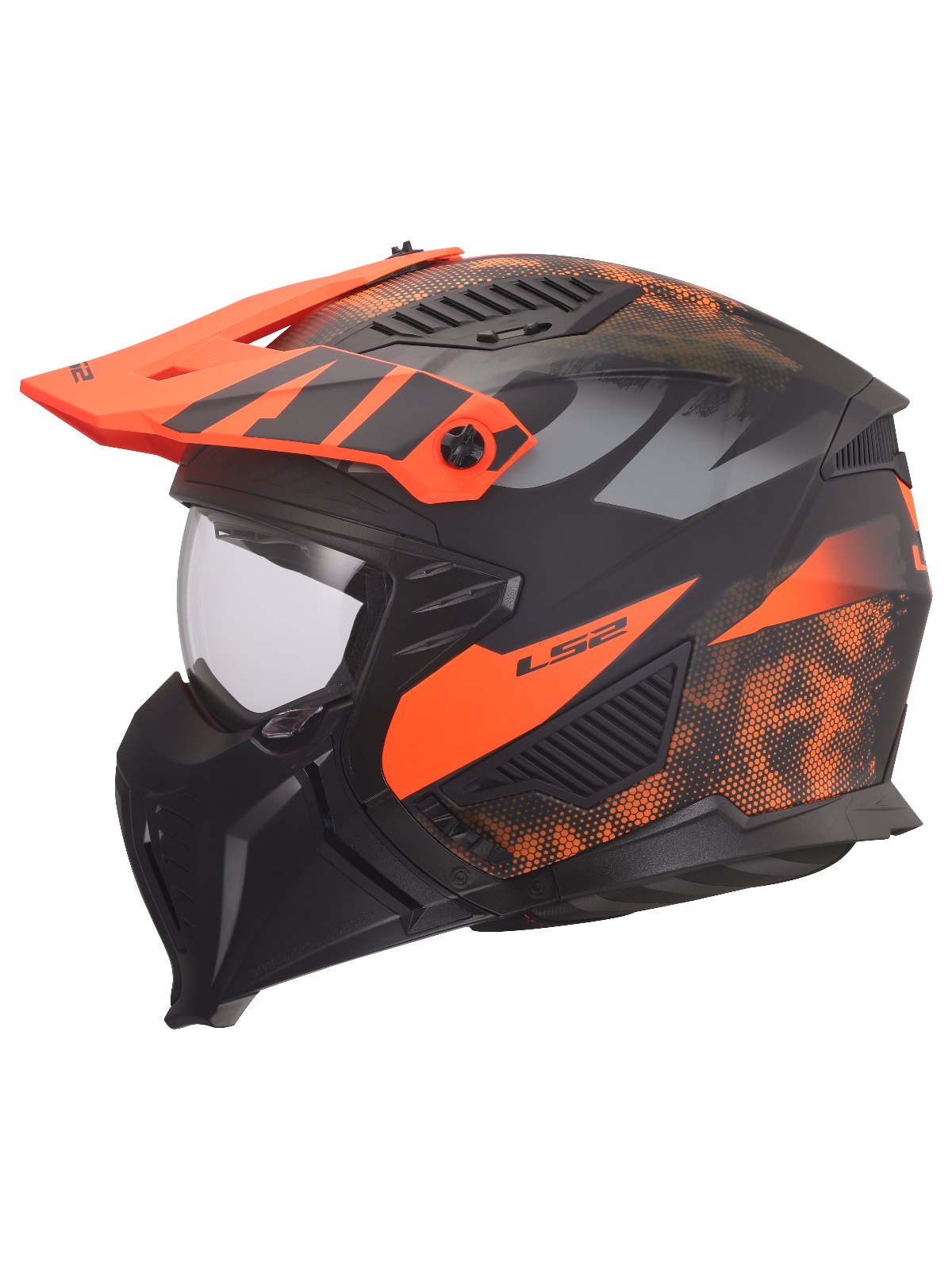 LS2 OF606 DRIFTER GAS GREY ORANGE-06 6 LS2 OF606 DRIFTER GAS GREY ORANGE-06 6