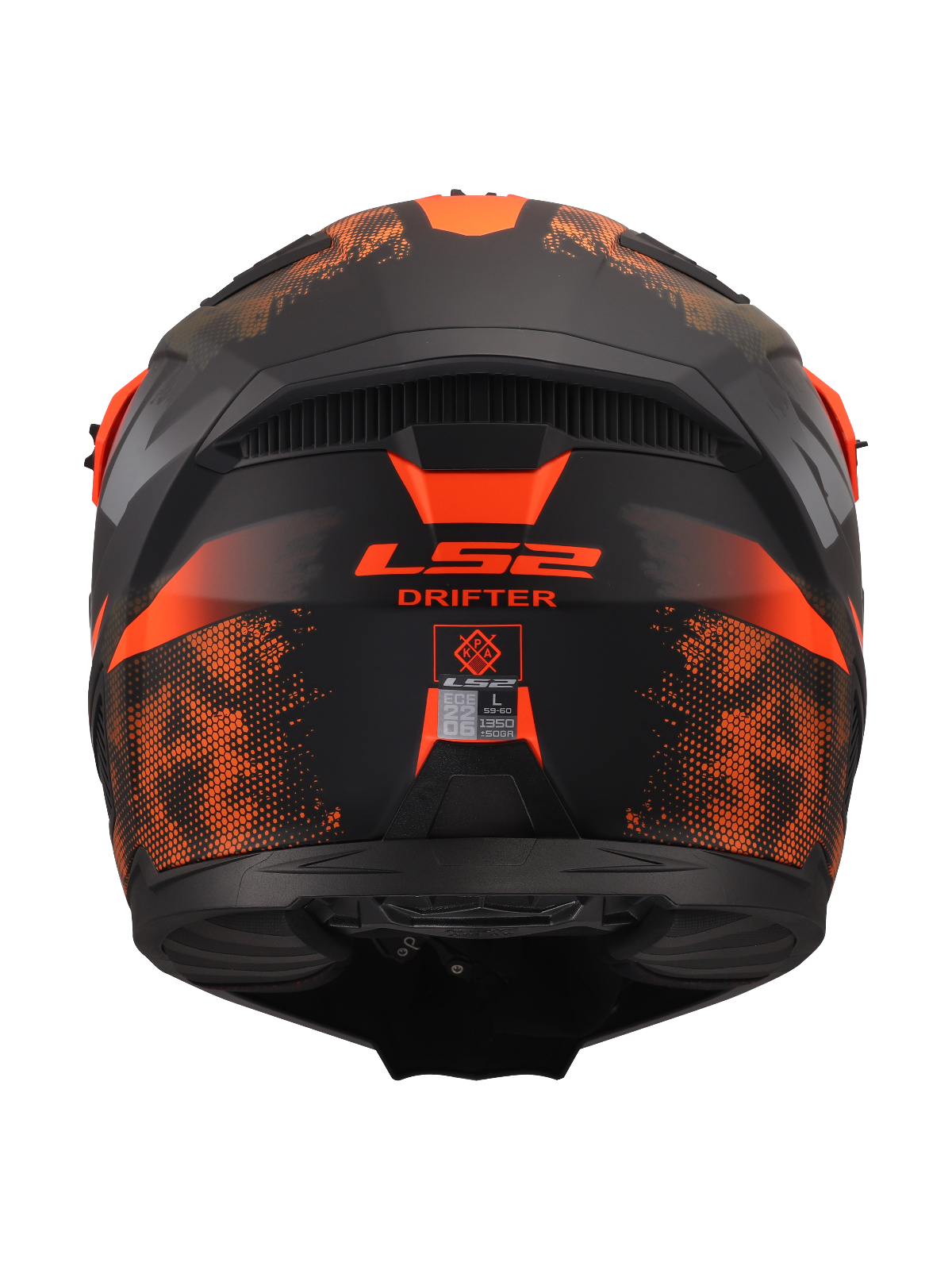 LS2 OF606 DRIFTER GAS GREY ORANGE-06 13 LS2 OF606 DRIFTER GAS GREY ORANGE-06 13