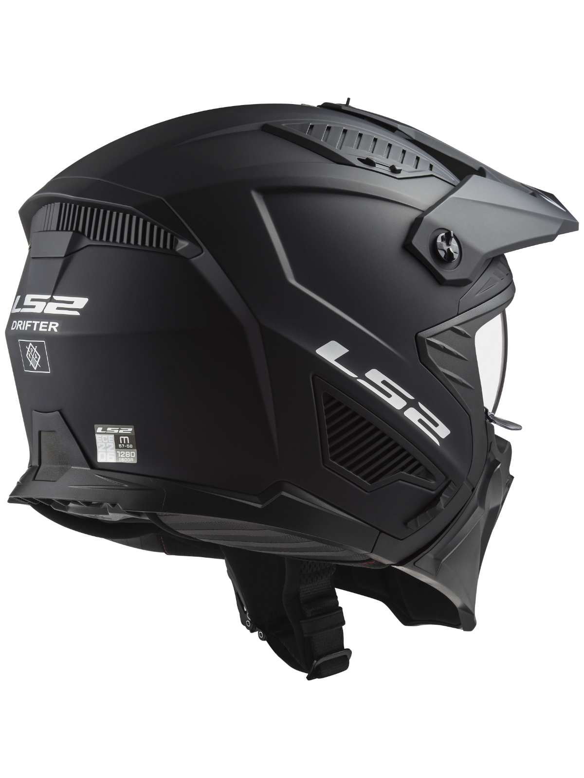 LS2 OF606 DRIFTER SOLID MATT BLACK-06 3 LS2 OF606 DRIFTER SOLID MATT BLACK-06 3
