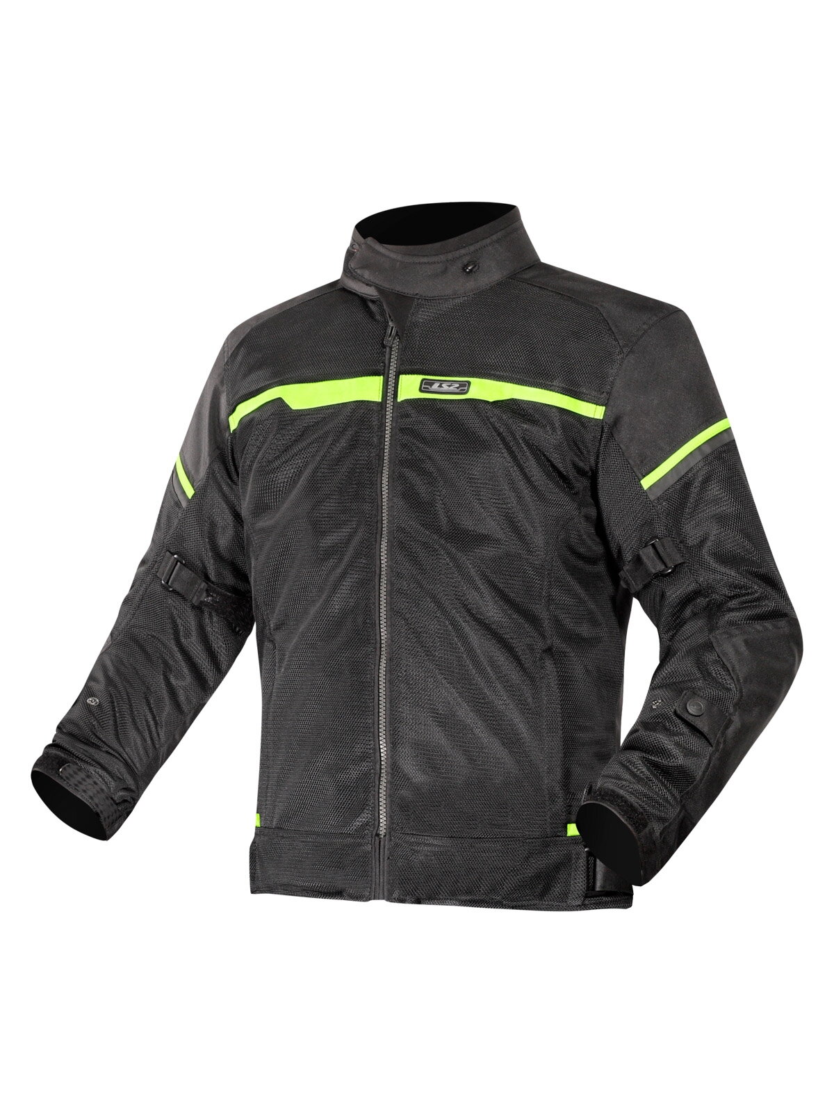 LS2 RIVA MAN JACKET BLACK NEON YELLOW