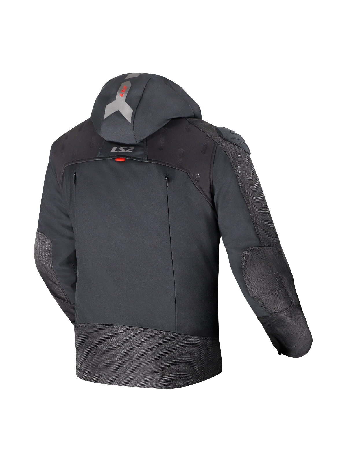 LS2 ZIRCONIUM EVO MAN JACKET BLACK RED 1