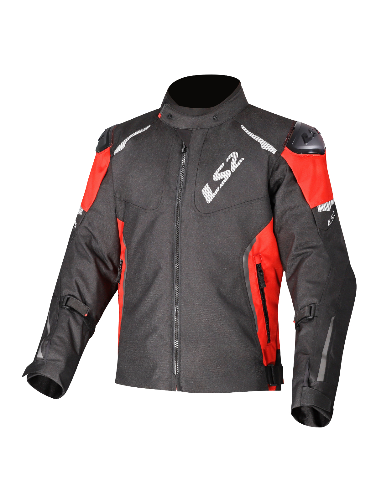 LS2 ZOOM MAN JACKET BLACK RED