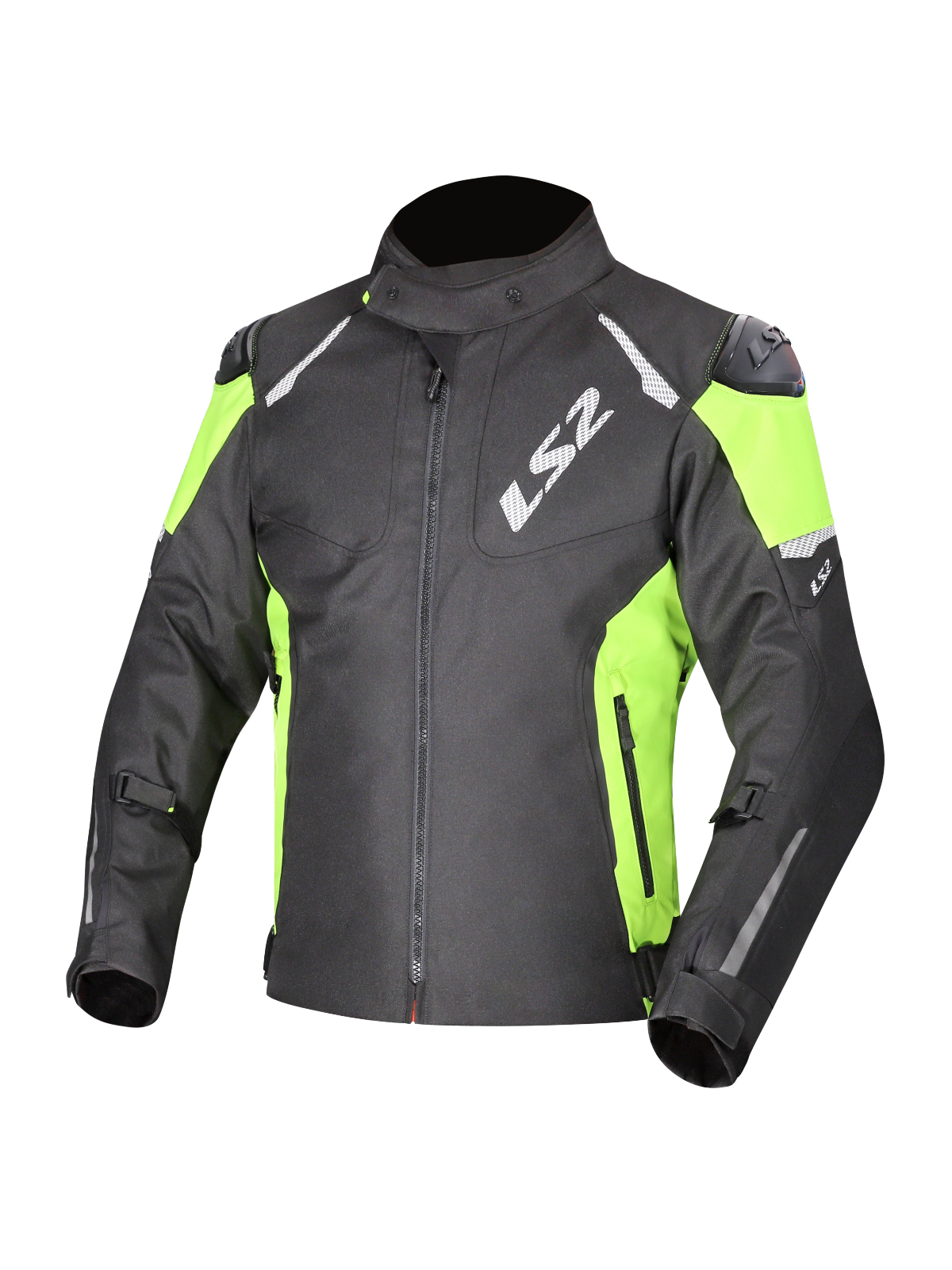 LS2 ZOOM MAN JACKET BLACK YELLOW