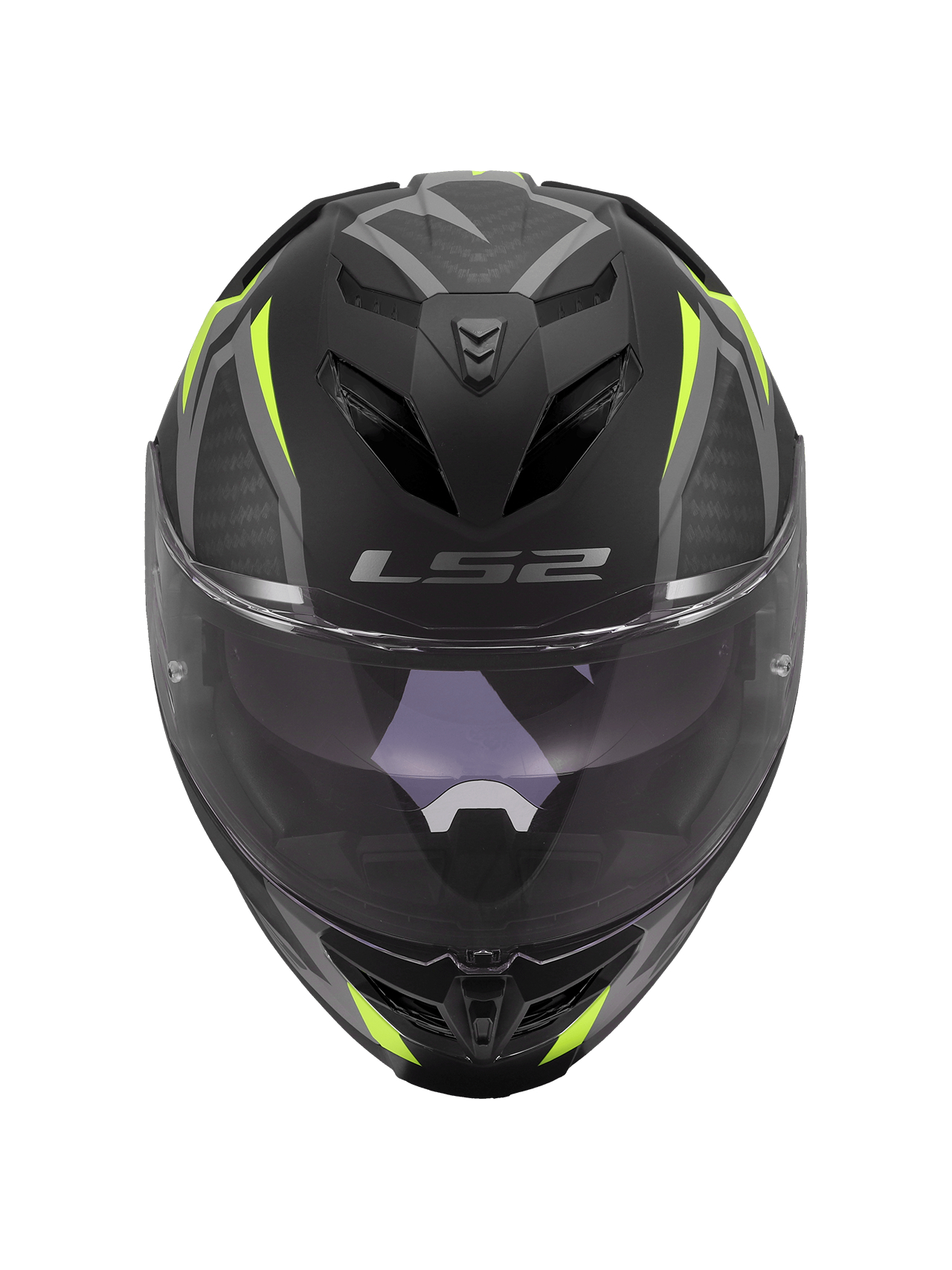 LS2 FF818 STORM III DYNAMO BLACK H-V YELLOW 6 LS2 FF818 STORM III DYNAMO BLACK H-V YELLOW 6