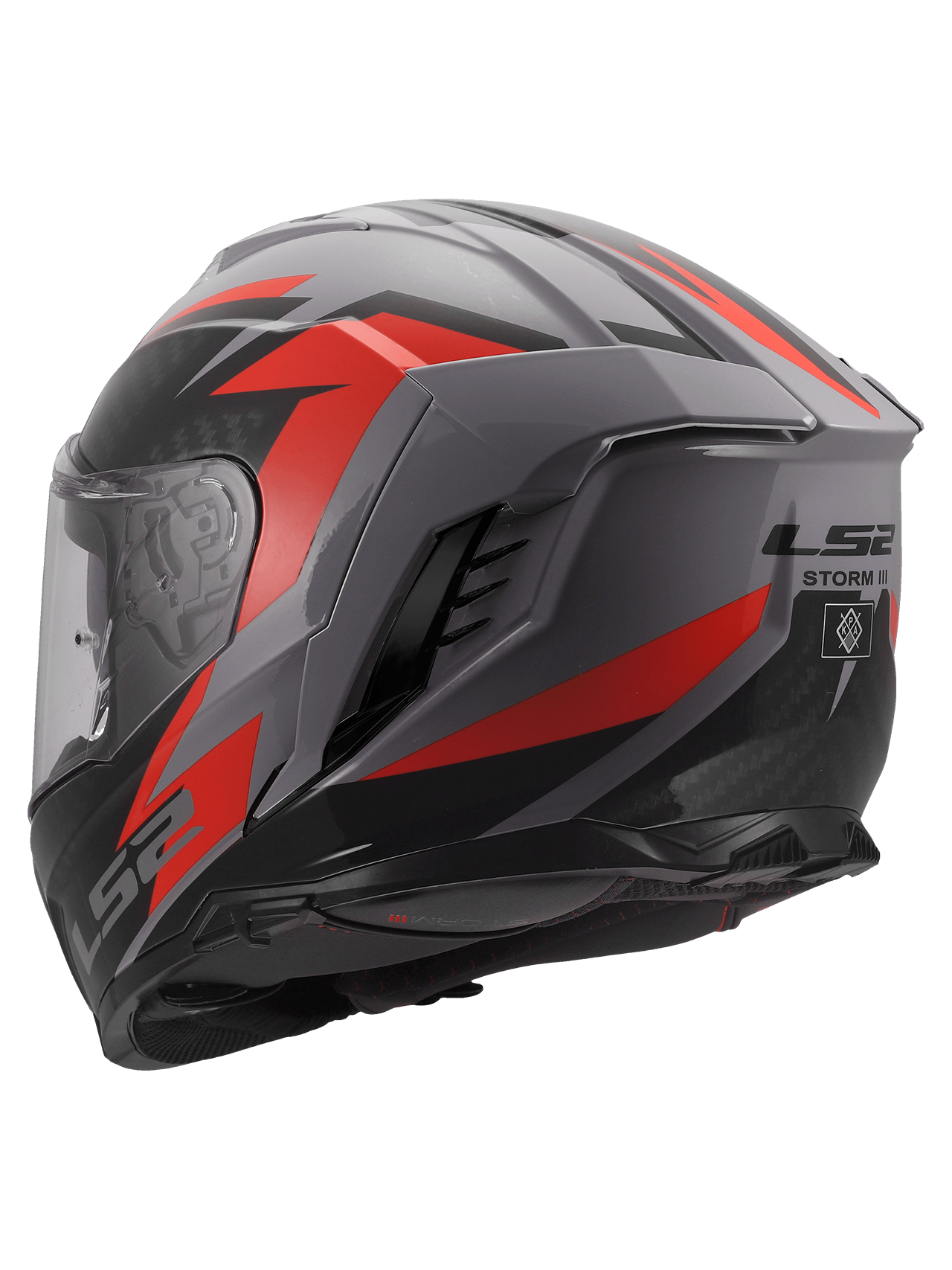 LS2 FF818 STORM III DYNAMO GREY RED 3