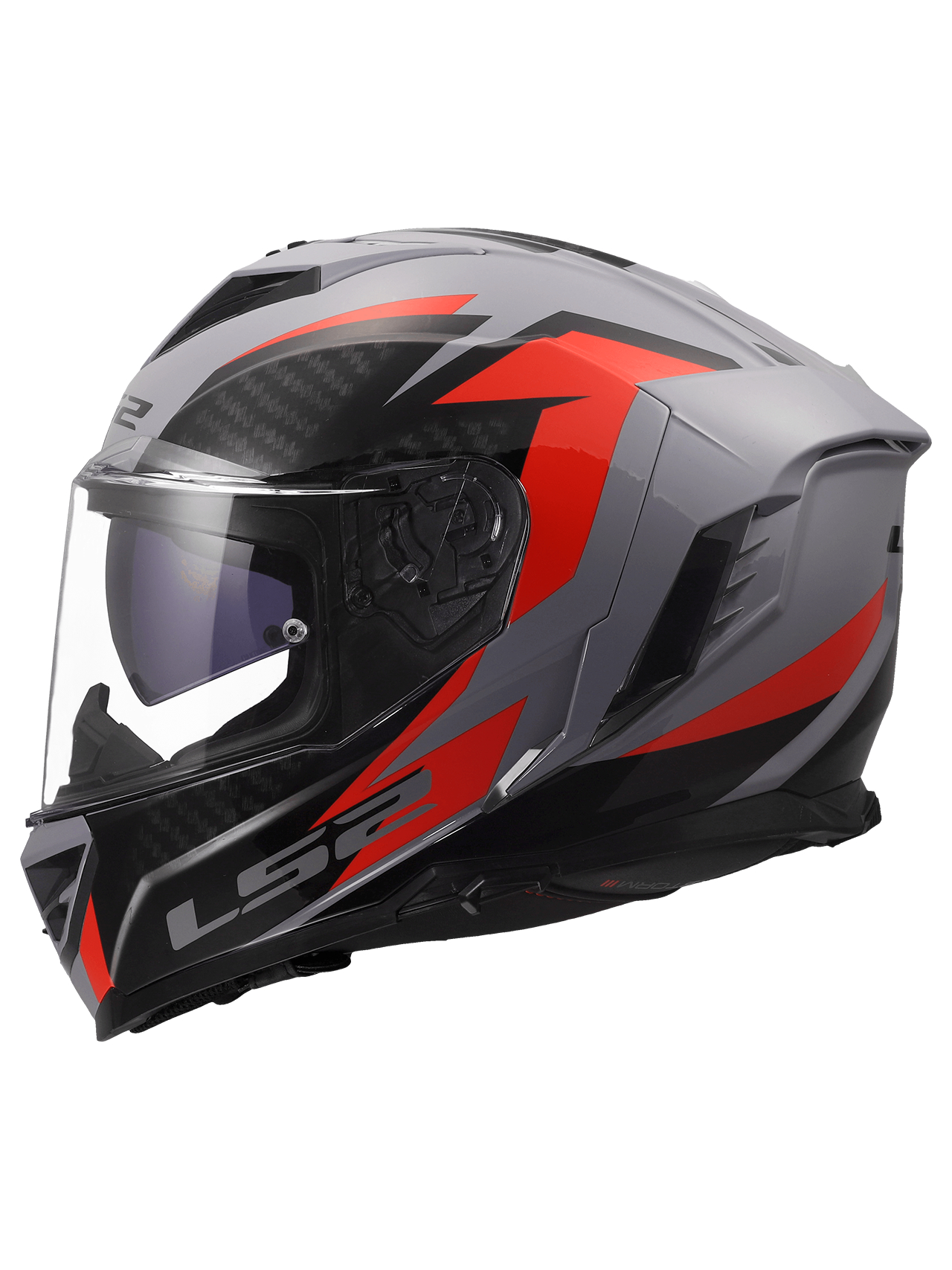 LS2 FF818 STORM III DYNAMO GREY RED 5 LS2 FF818 STORM III DYNAMO GREY RED 5