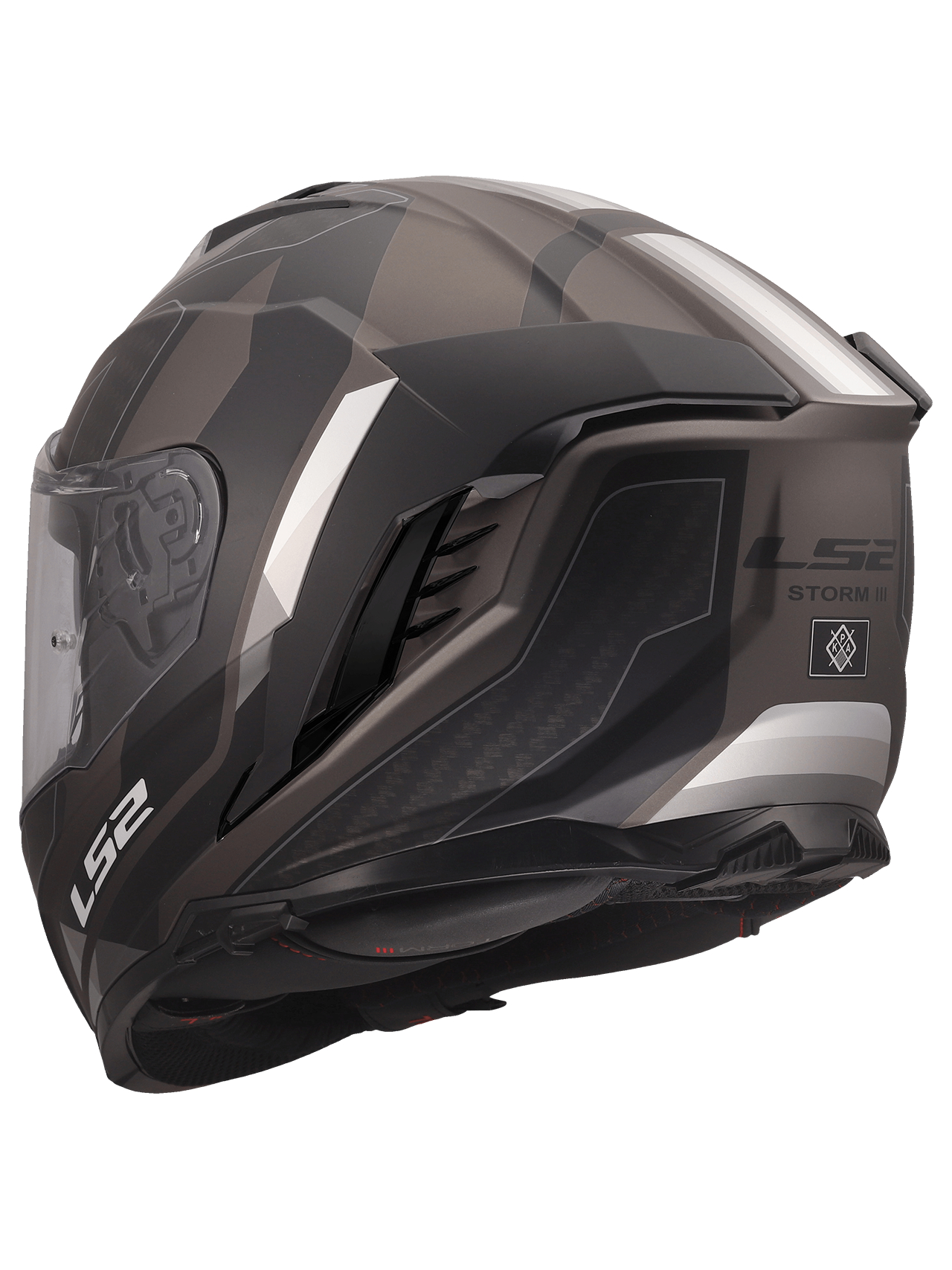 LS2 FF818 STORM III SPORTY BLACK GREY 3 LS2 FF818 STORM III SPORTY BLACK GREY 3