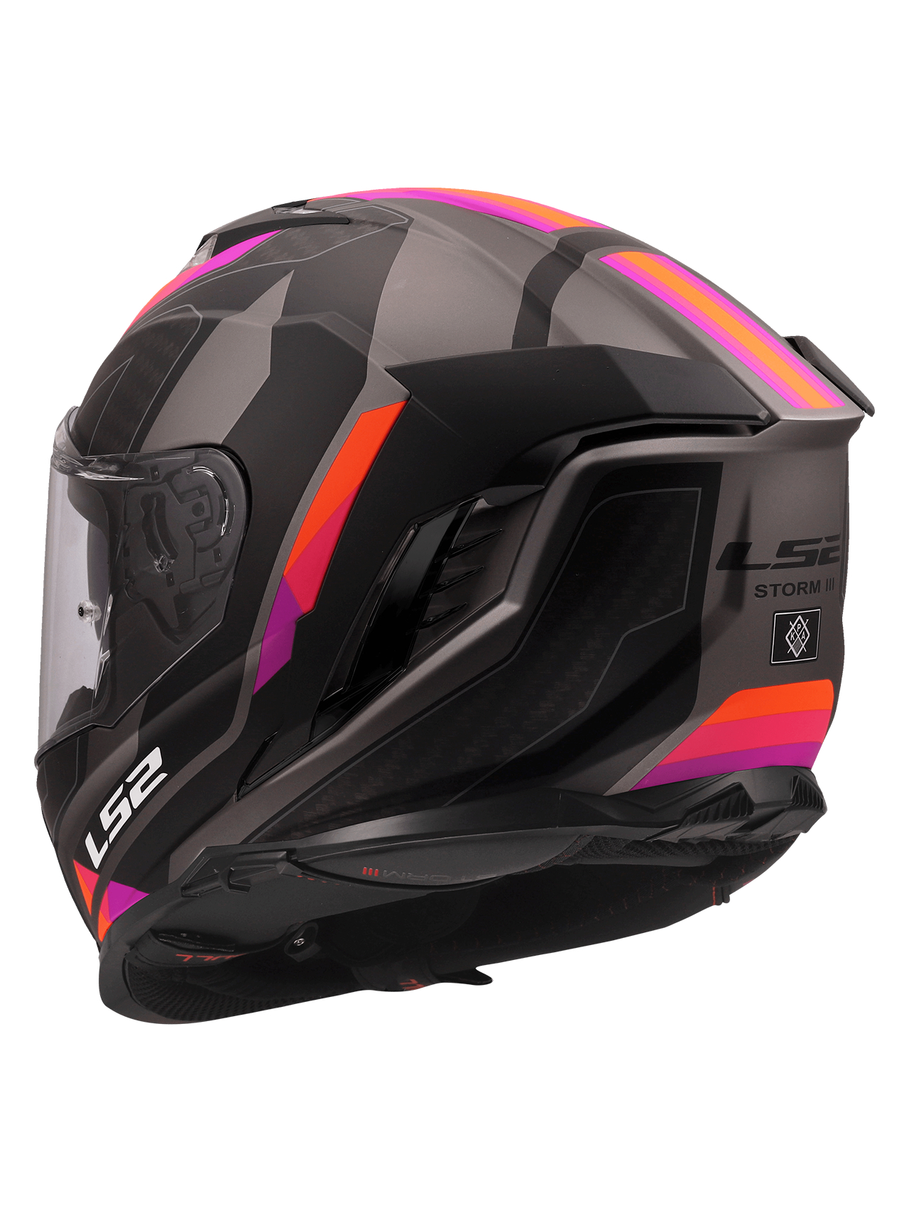 LS2 FF818 STORM III SPORTY GREY PURPLE 4 LS2 FF818 STORM III SPORTY GREY PURPLE 4