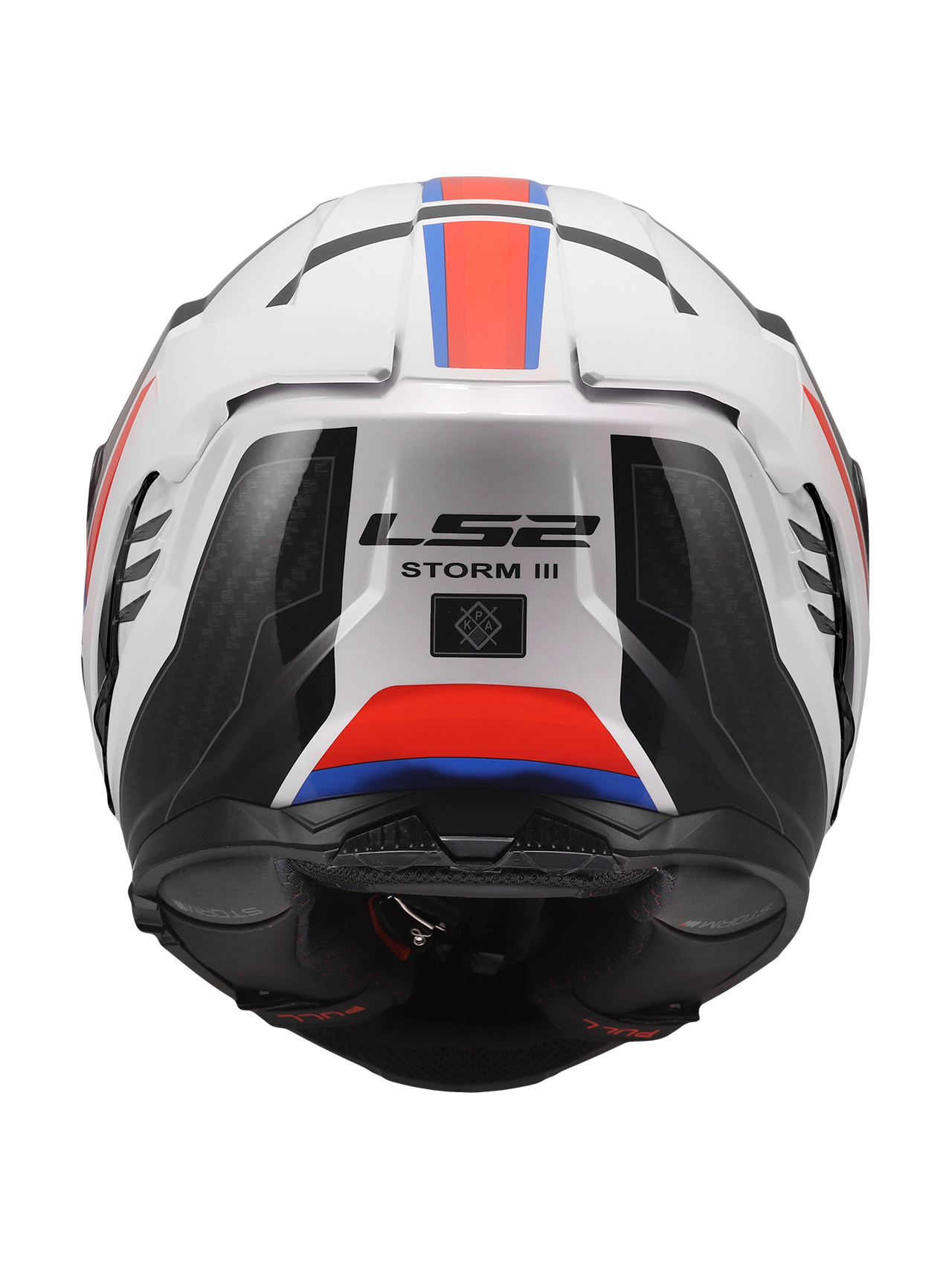 LS2 FF818 STORM III SPORTY WHITE BLUE RED 2