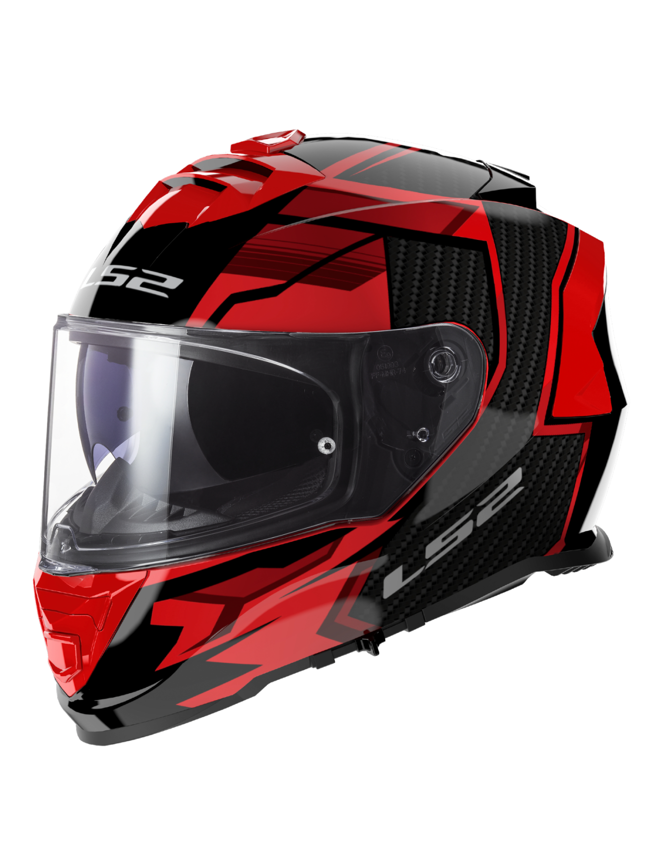 LS2 FF800 STORM II TRACKER BLACK RED-06 LS2 FF800 STORM II TRACKER BLACK RED-06